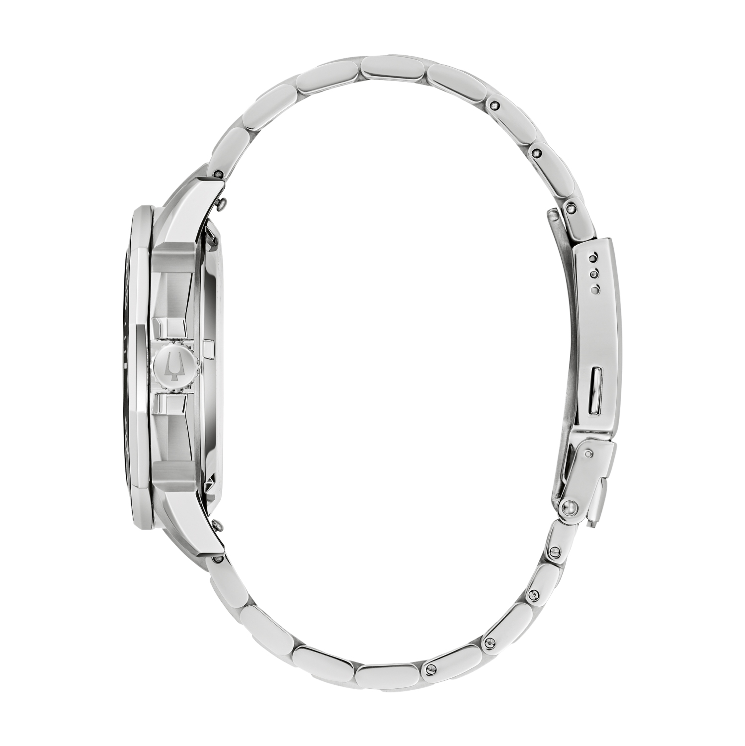 Bulova Mens Marine Star Precisionist Watch 43mm Silver-Tone Stainless Steel Case and Bracelet with White Dial