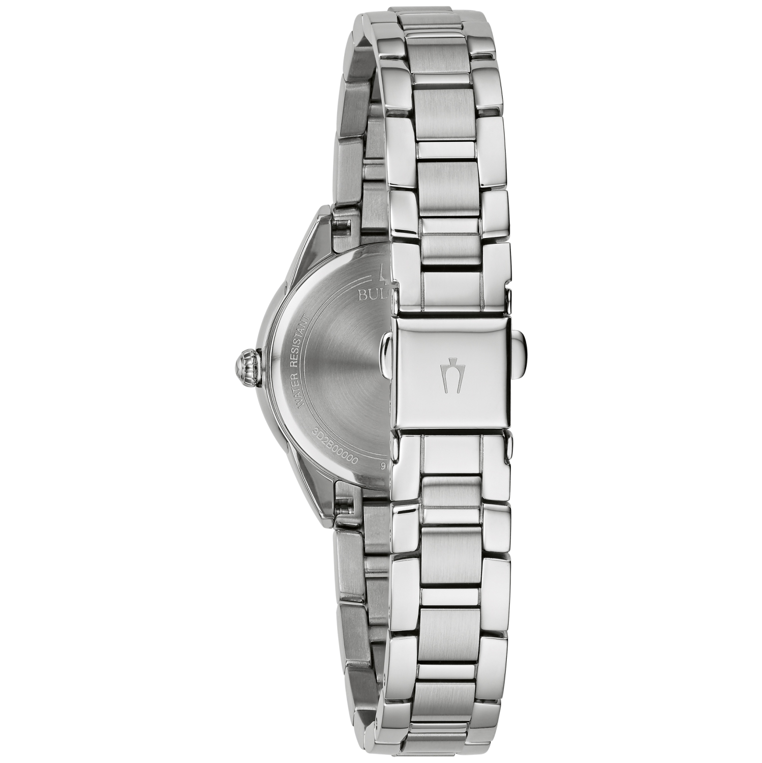 Bulova Ladies Sutton Quartz Watch 28mm Silver-Tone Stainless Steel Case and Bracelet with Pink Dial