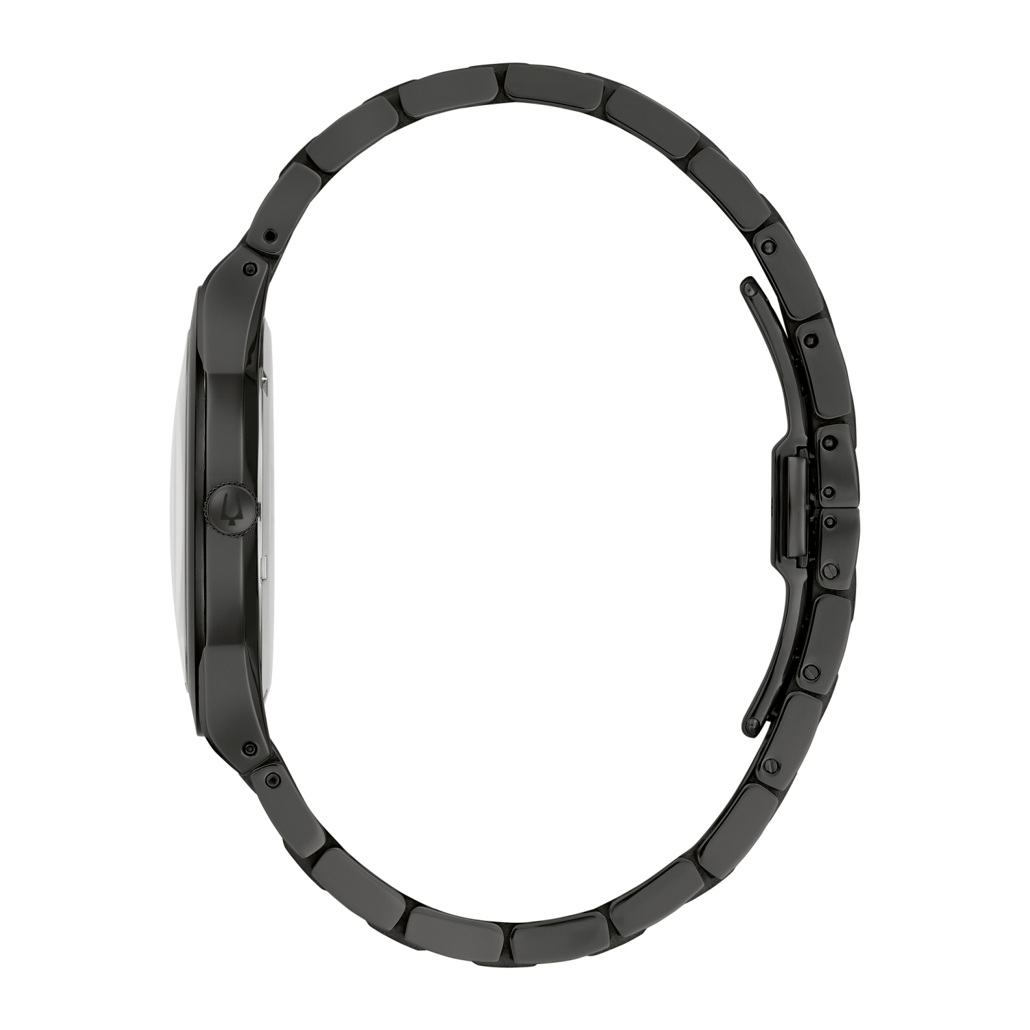 Bulova Mens Millennia Quartz Watch 41mm Black Stainless Steel Case and Bracelet with Black Dial