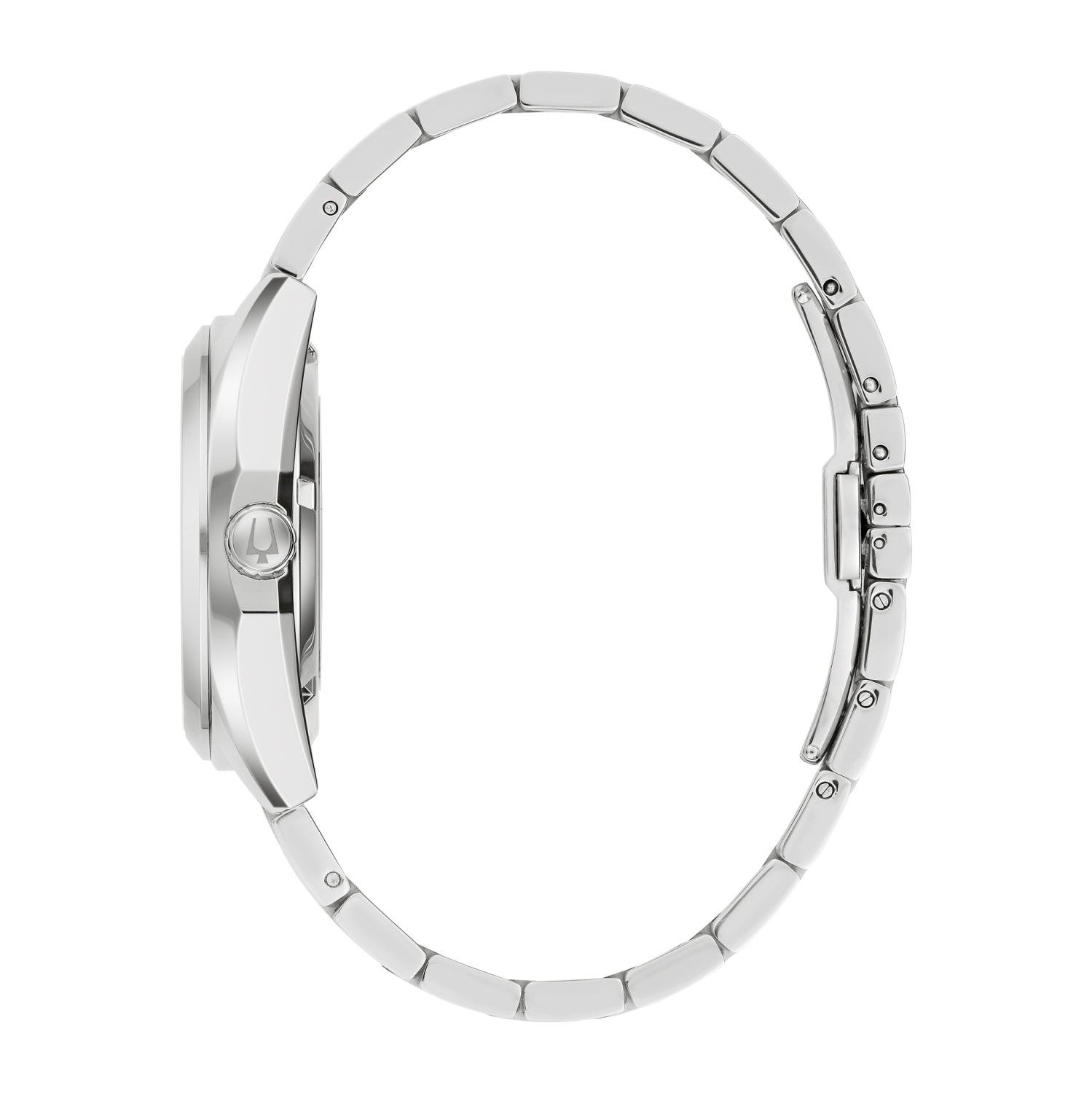 Montre automatique pour hommes Surveyor 39&nbsp;mm de Bulova avec boîtier et bracelet en acier inoxydable argenté et cadran vert