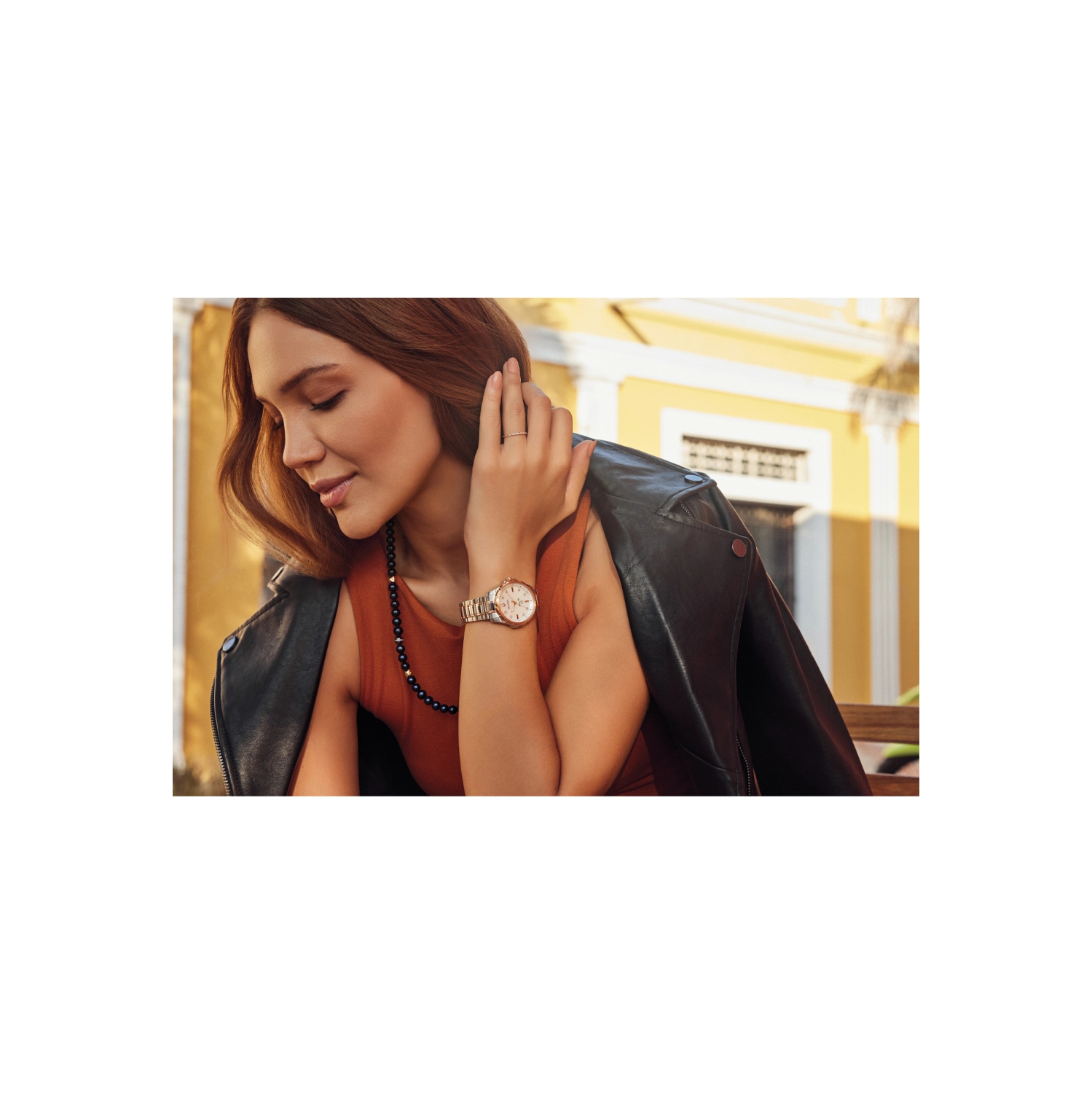 Montre à quartz pour femmes Marine Star 36&nbsp;mm de Bulova avec boîtier et bracelet en acier inoxydable deux tons et cadran blanc