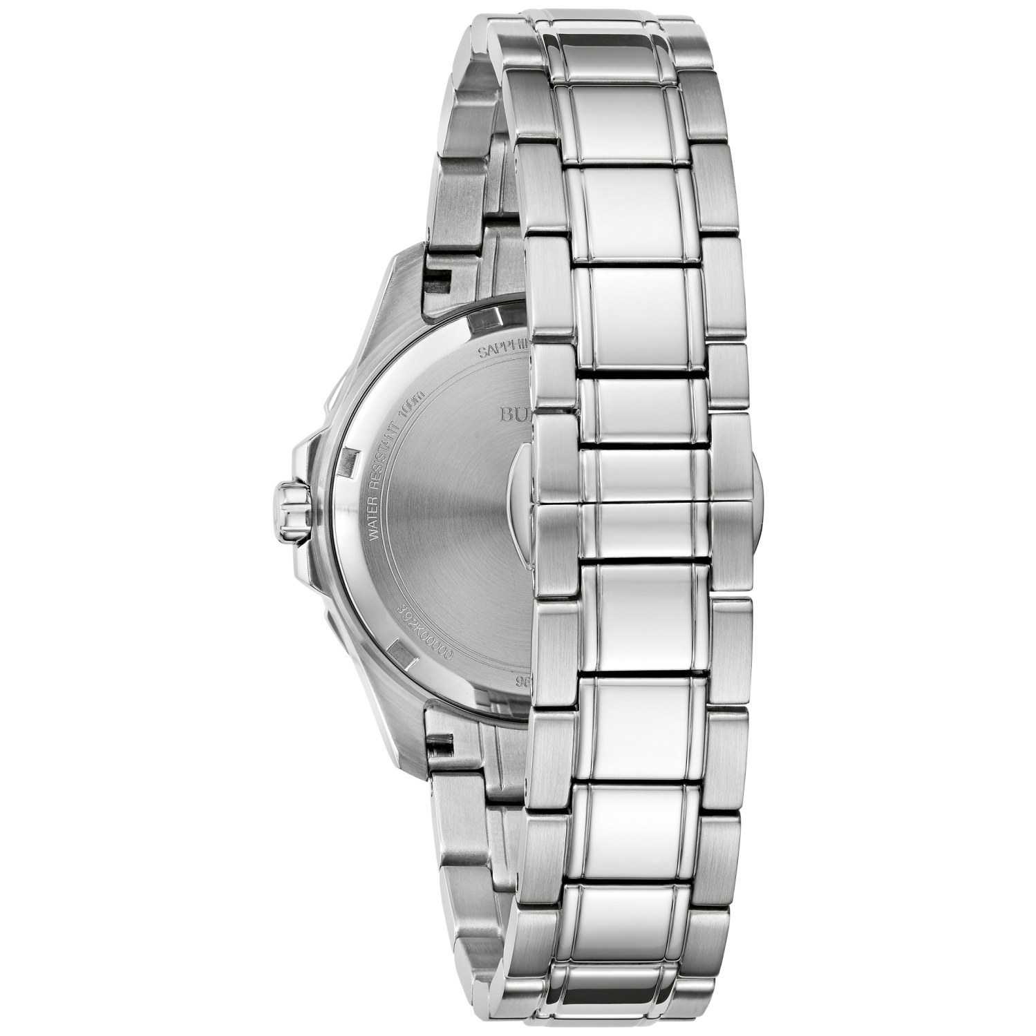 Montre à quartz pour femmes Marine Star 36 mm de Bulova avec boîtier et bracelet en acier inoxydable argenté et cadran bleu