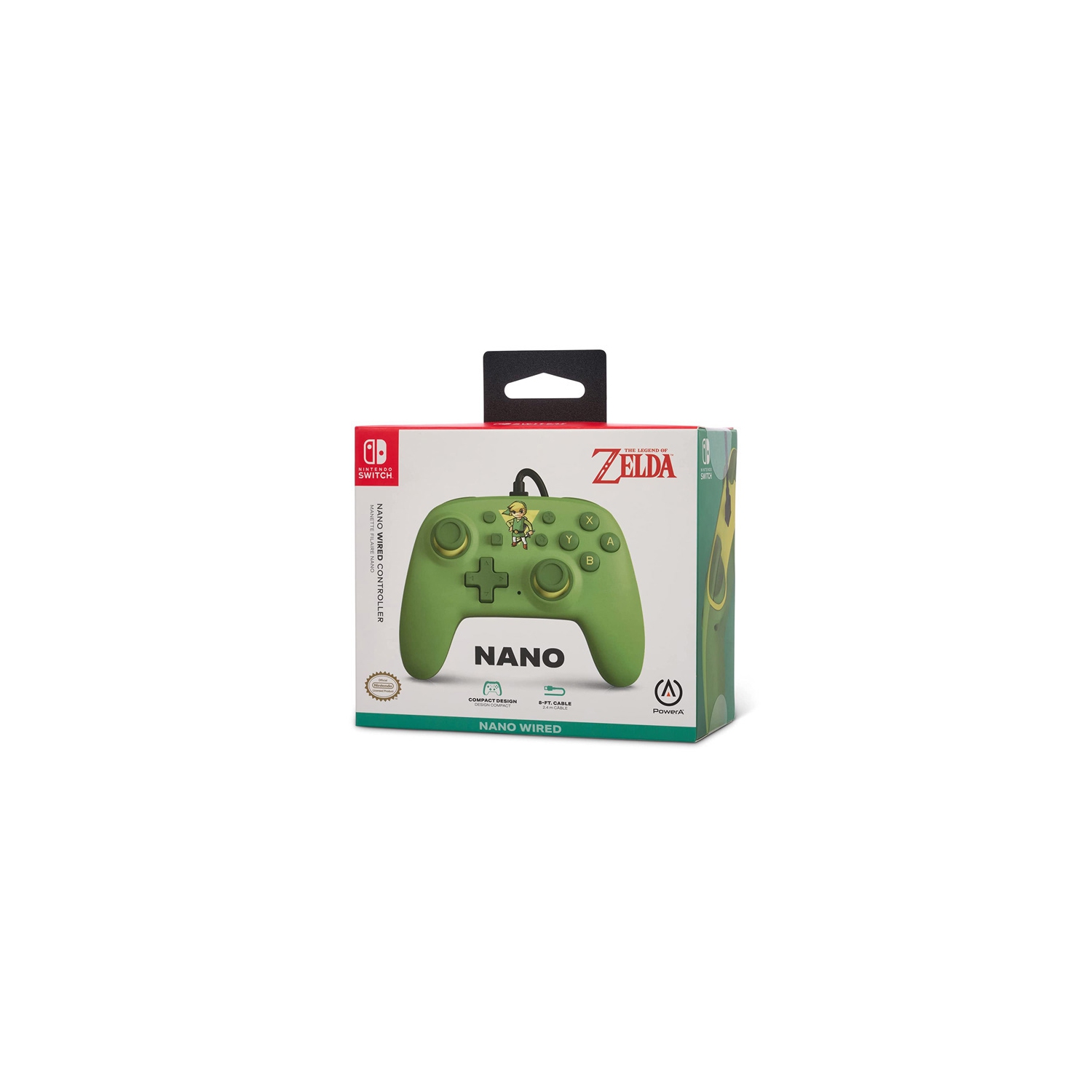 Legend of Zelda Toon Link Nano Wired Nintendo Switch Controller