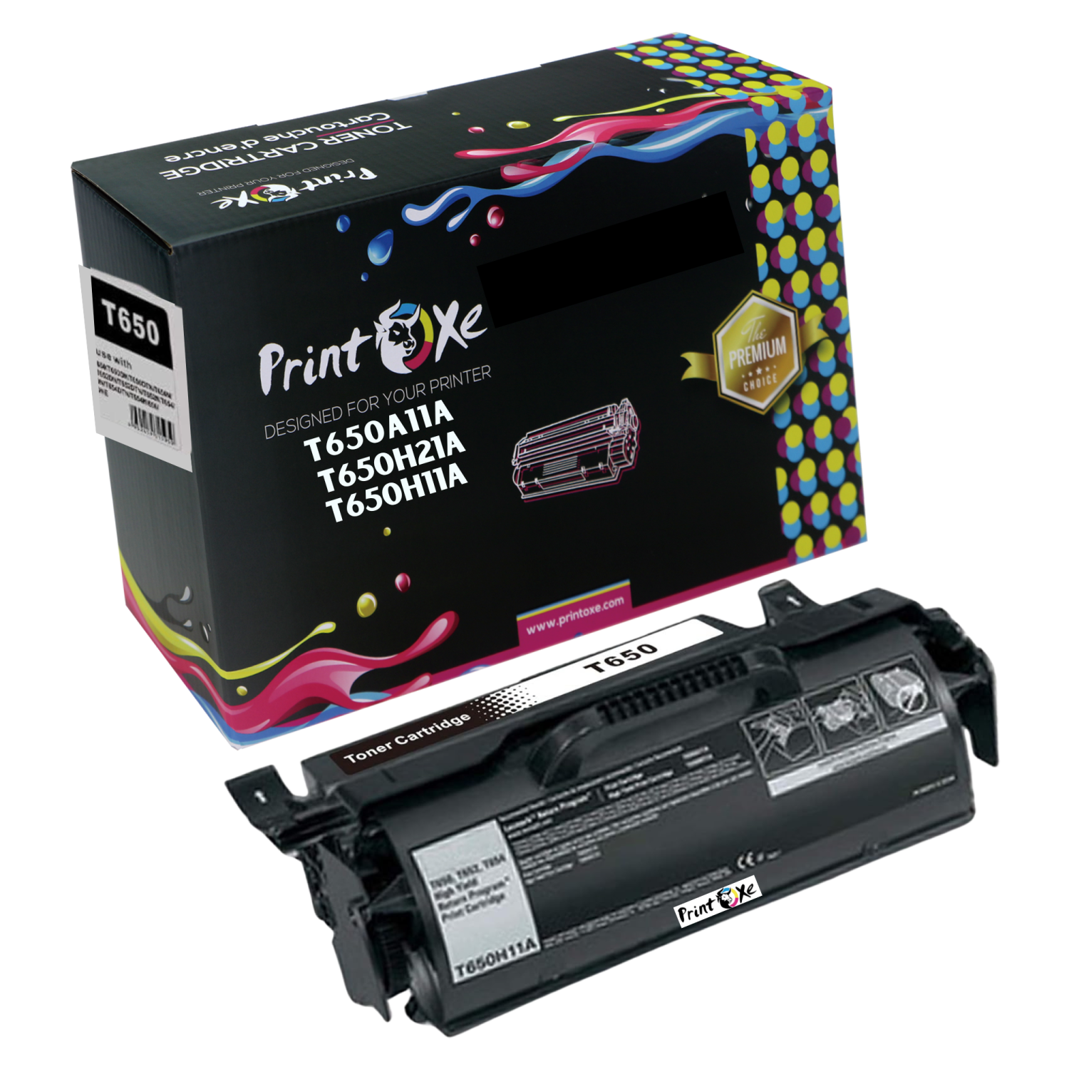 T650H21A / T650H11A / T650A11A Lexmark Compatible Toner Cartridge for T650 T652 T654 T656 T650DN T650DTN T650N T652 T652DN T652DTN T654 T654DN