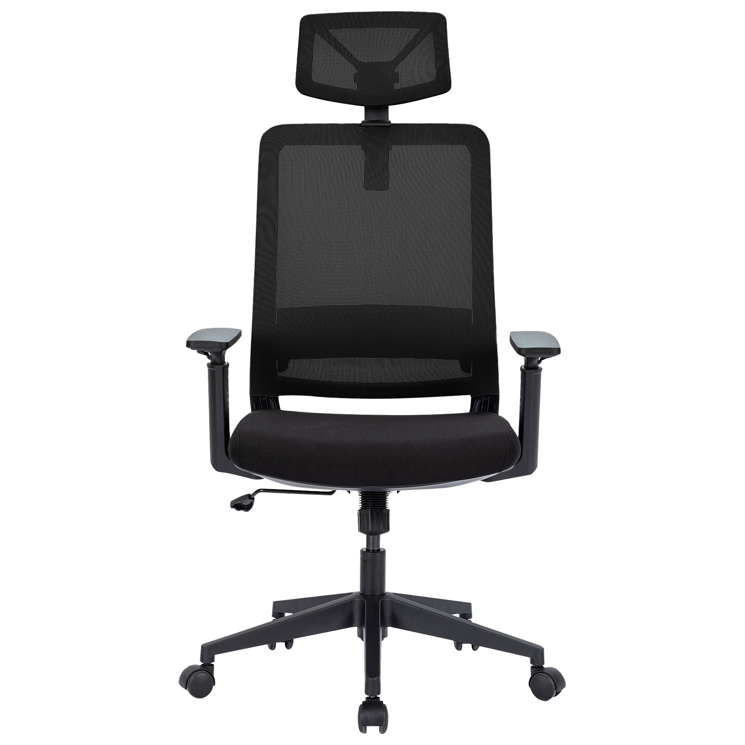 Fauteuil de bureau en filet ergonomique avec appuie-tête Expert de Naz - Noir