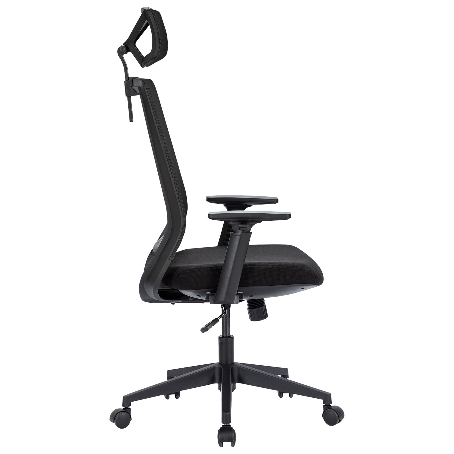 Fauteuil de bureau en filet ergonomique avec appuie-tête Expert de Naz - Noir