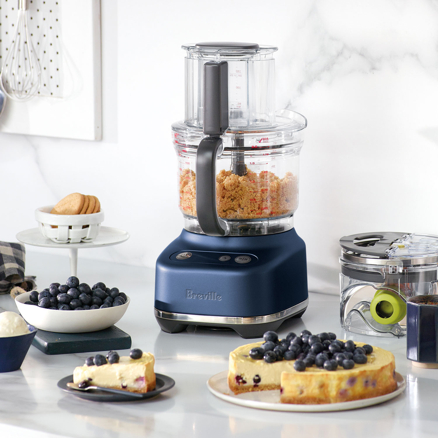 Robot culinaire Paradice de Breville - 9 tasses - Damas bleu