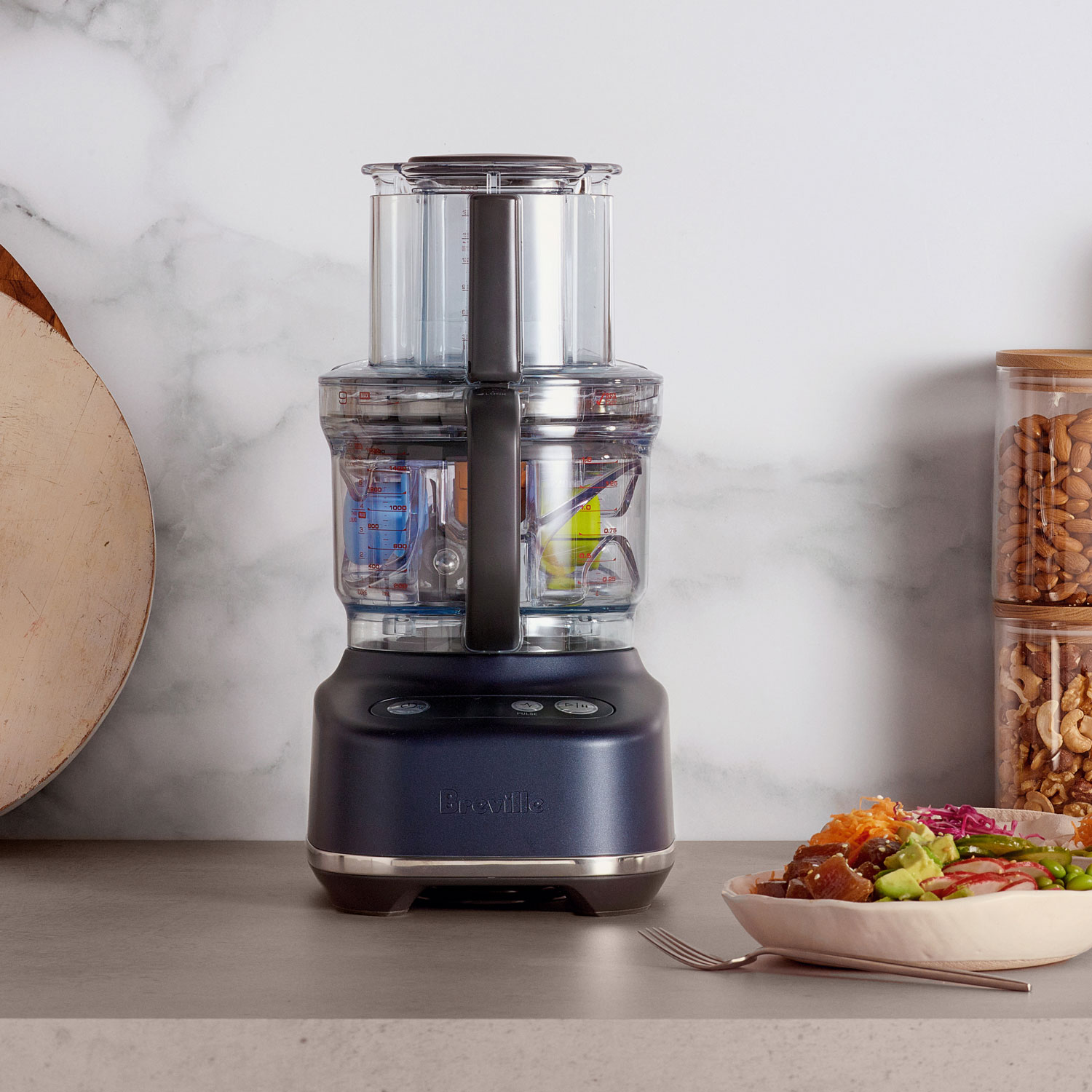 Robot culinaire Paradice de Breville - 9 tasses - Damas bleu