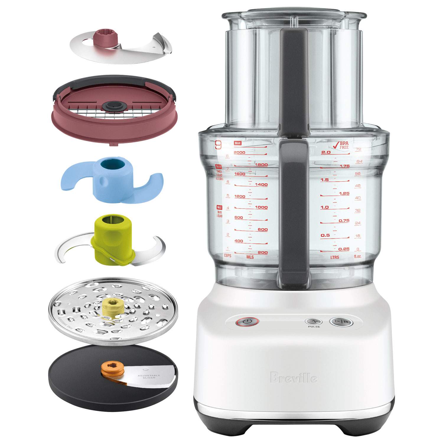 Breville Paradice Food Processor - 9-Cup - Sea Salt