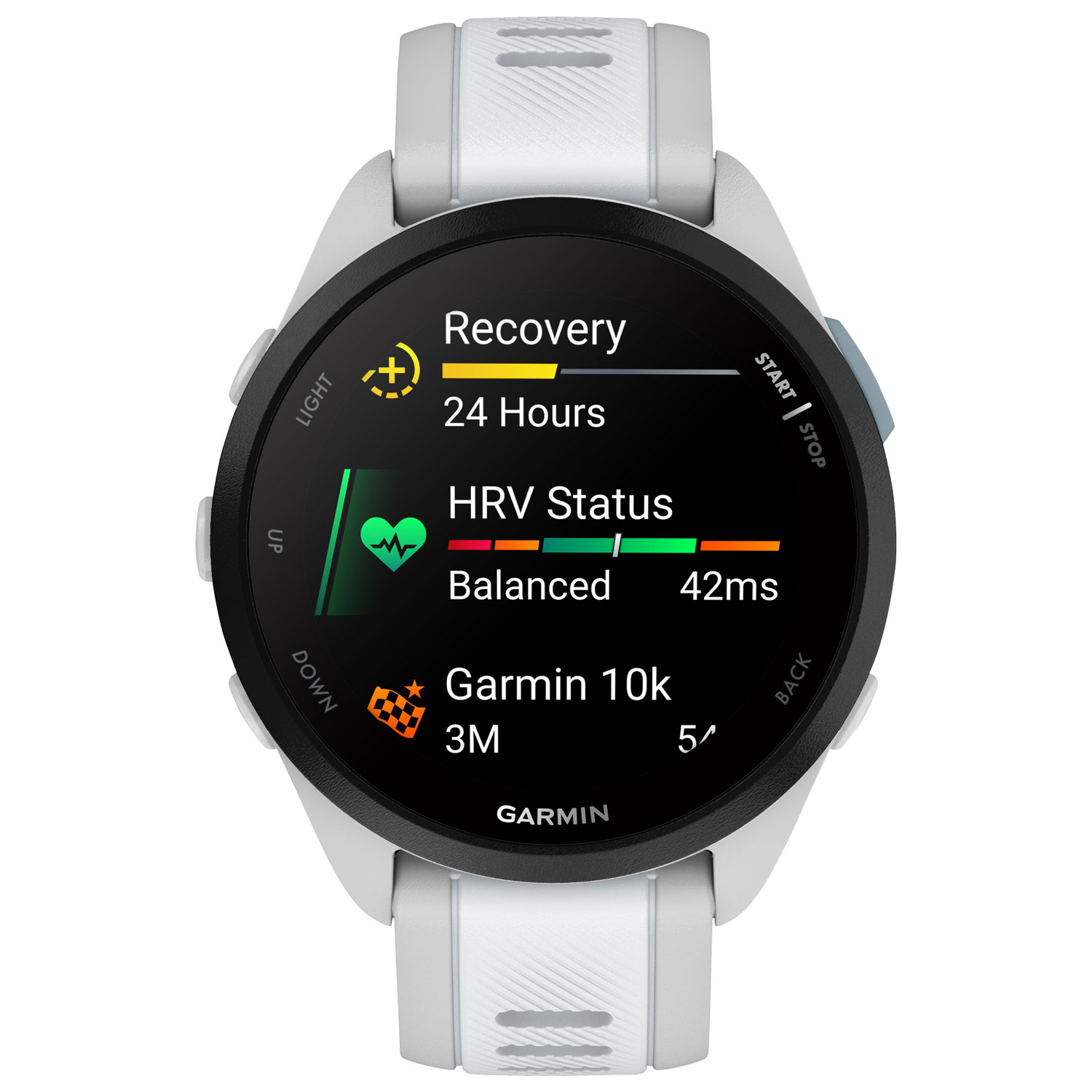 Garmin Forerunner 165 45mm Bluetooth Running Smartwatch - Medium / Large - Mist Grey/Whitestone