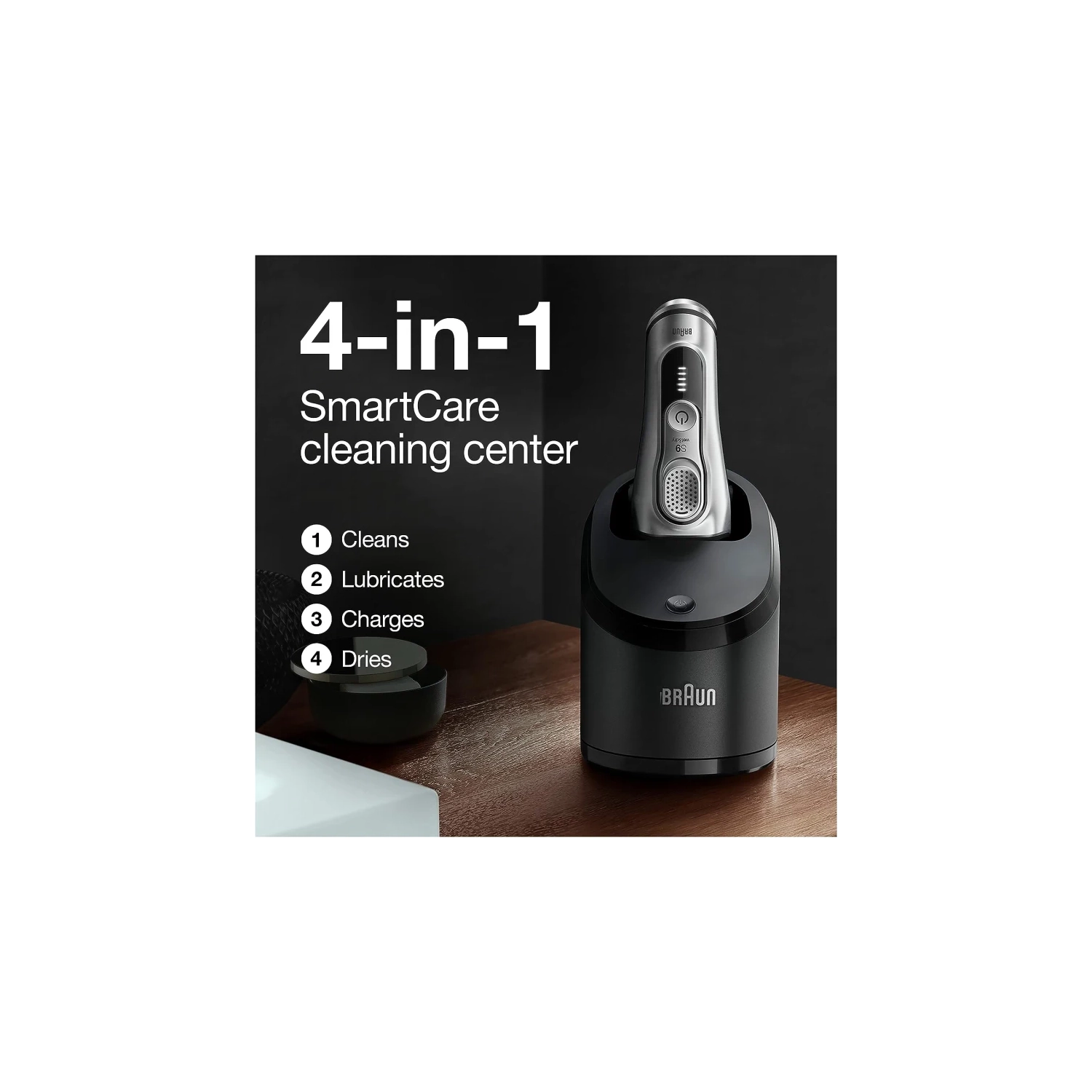 Braun Series 9 9376cc Latest Generation Electric Shaver - Rechargeable & Cordless Razor for Men with Clean&Charge Station and Fabric Travel Case