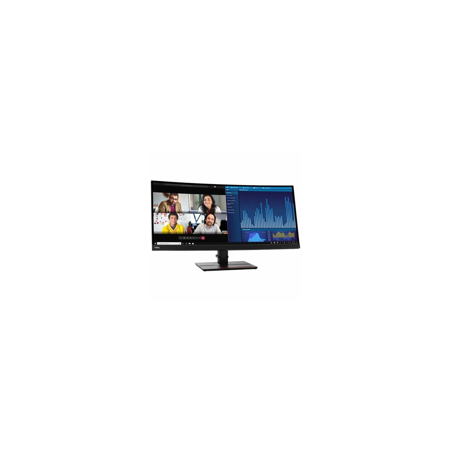 Lenovo ThinkVision 34" WQHD 60Hz 4ms Curved IPS LED Monitor (63F2RAR3US) - Black