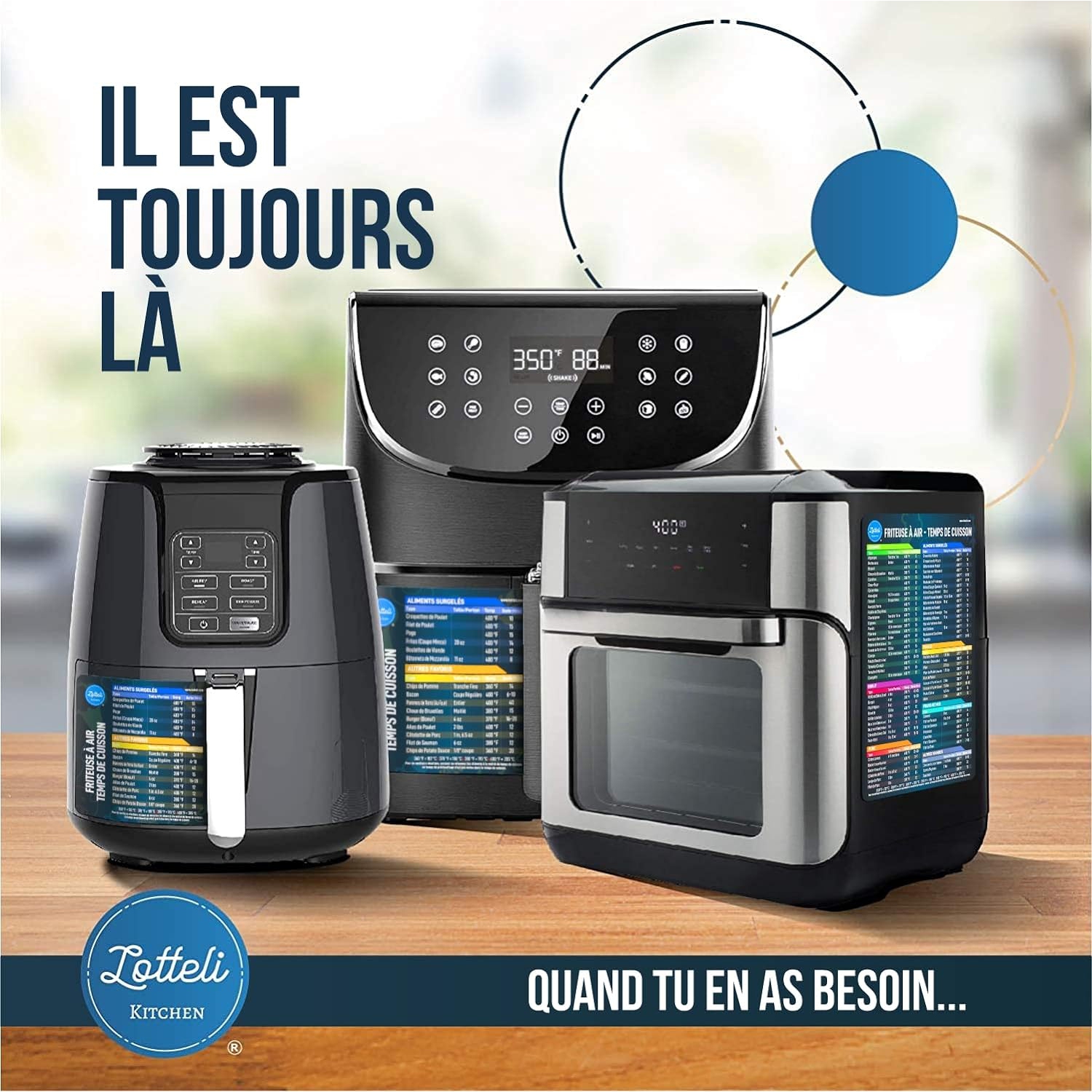 Air Fryer Magnetic Cheat Sheet Set, Friteuse À Air Aide-Mémoire Magnétique, Friteuse À Air Accessoires Magnet Sheet Quick Reference Guide for Cooking