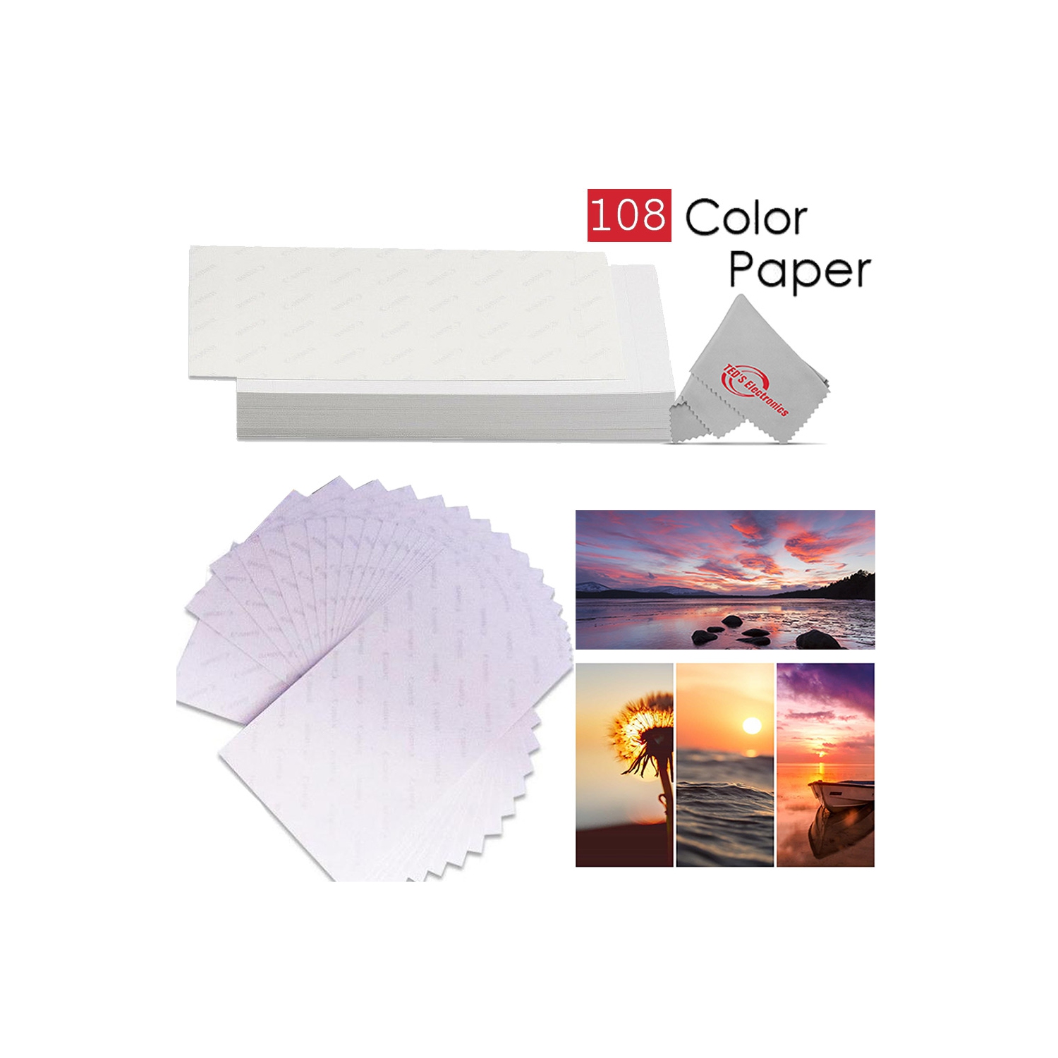 Canon SELPHY CP1500 Compact Photo Printer Black + 3x KP-108IN Paper Set 3115B001