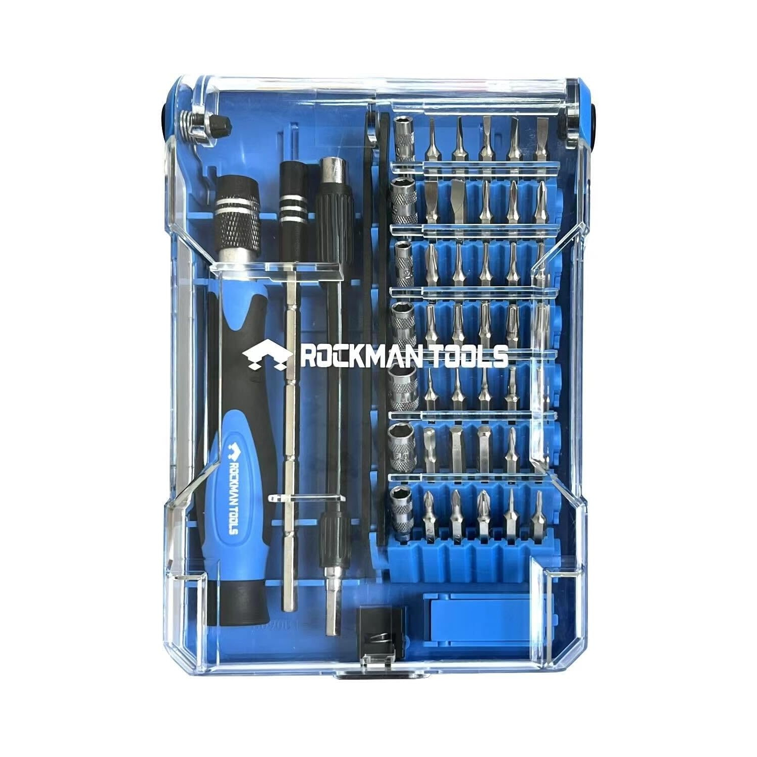 Screwdriver, Rockman Tools Basics 45 PCS Precision Screwdriver Bit Set- 1PC Precision Bits Driver, 1PC 120mm Precision Magnetic Holder, 1PC 120mm