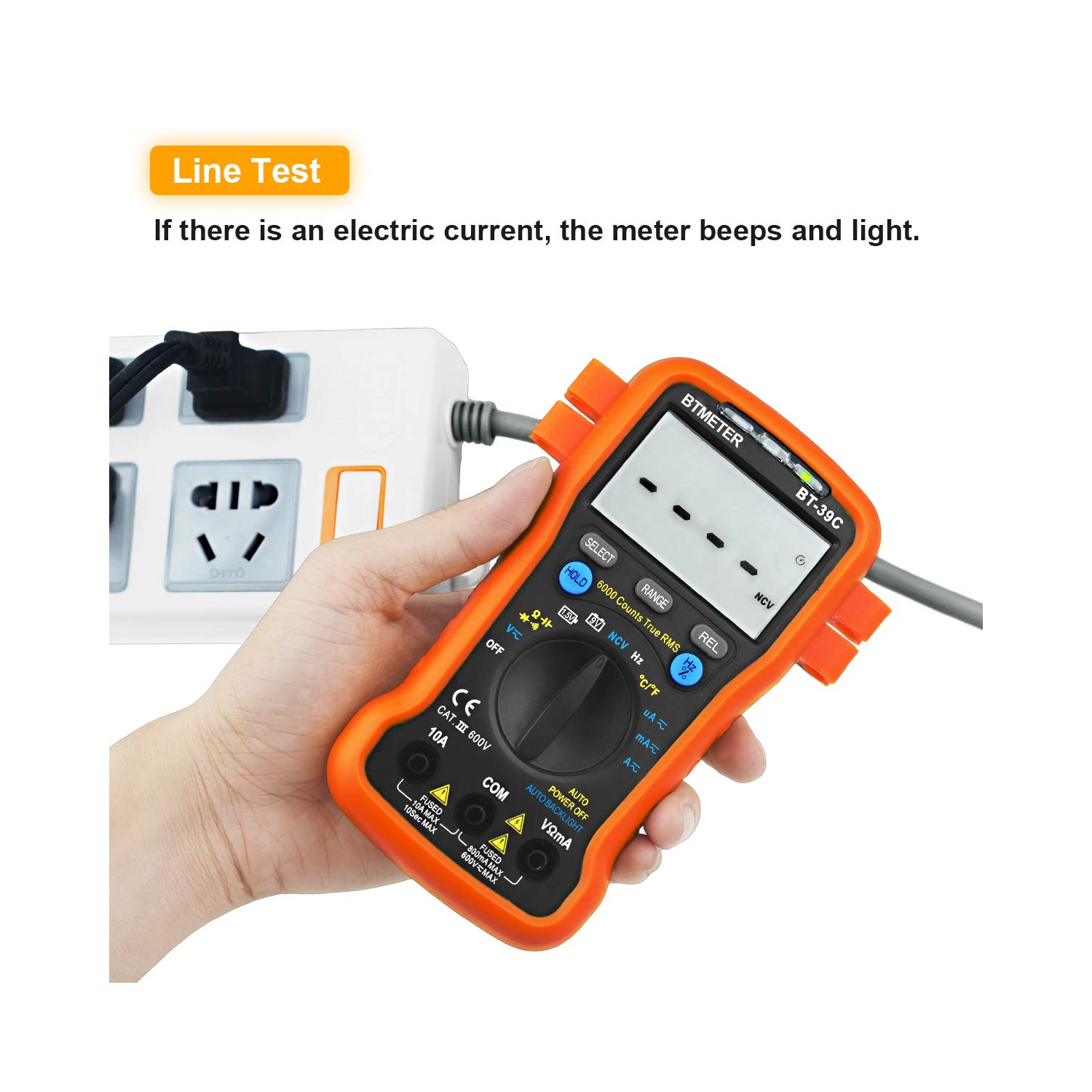 Digital Multimeter, Ammeter Volt Meter Auto Ranging TRMS 6000