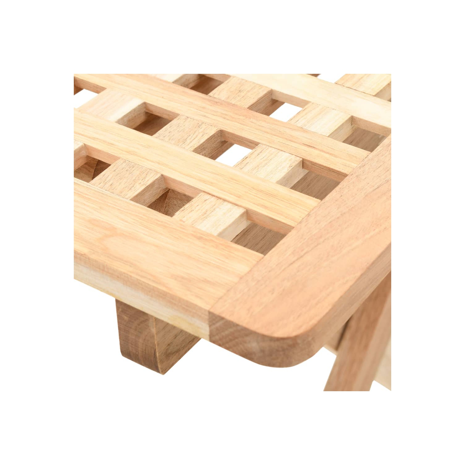 vidaXL Foldable Side Table Solid Walnut Wood 50x50x49 cm