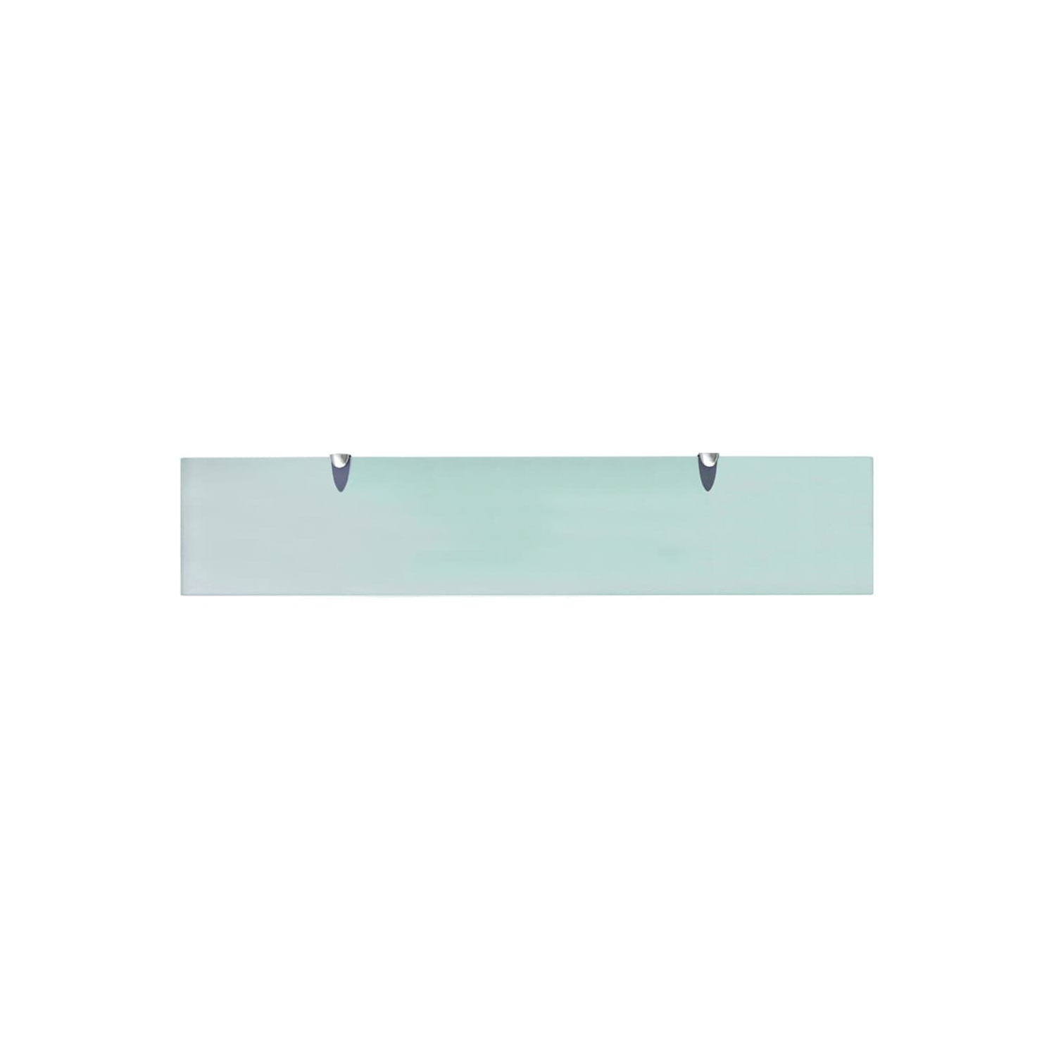 vidaXL Floating Shelves 2 pcs Glass 100x20 cm 8 mm