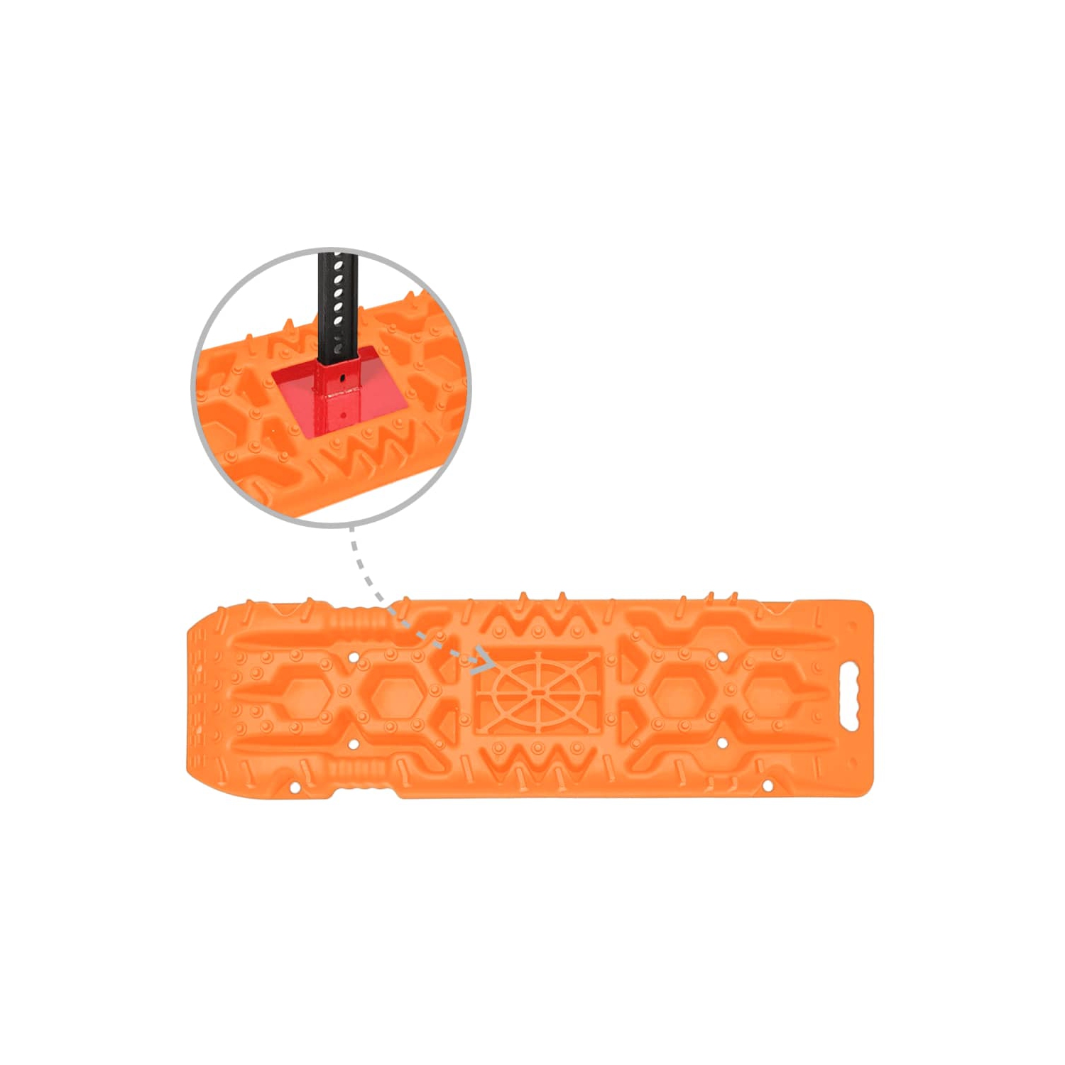 vidaXL Traction Boards 2 pcs Orange 107x31x7 cm Nylon