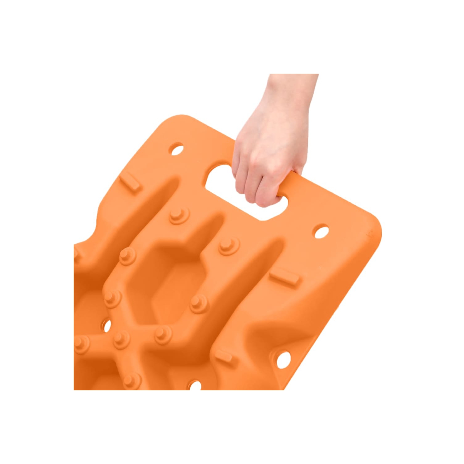 vidaXL Traction Boards 2 pcs Orange 107x31x7 cm Nylon