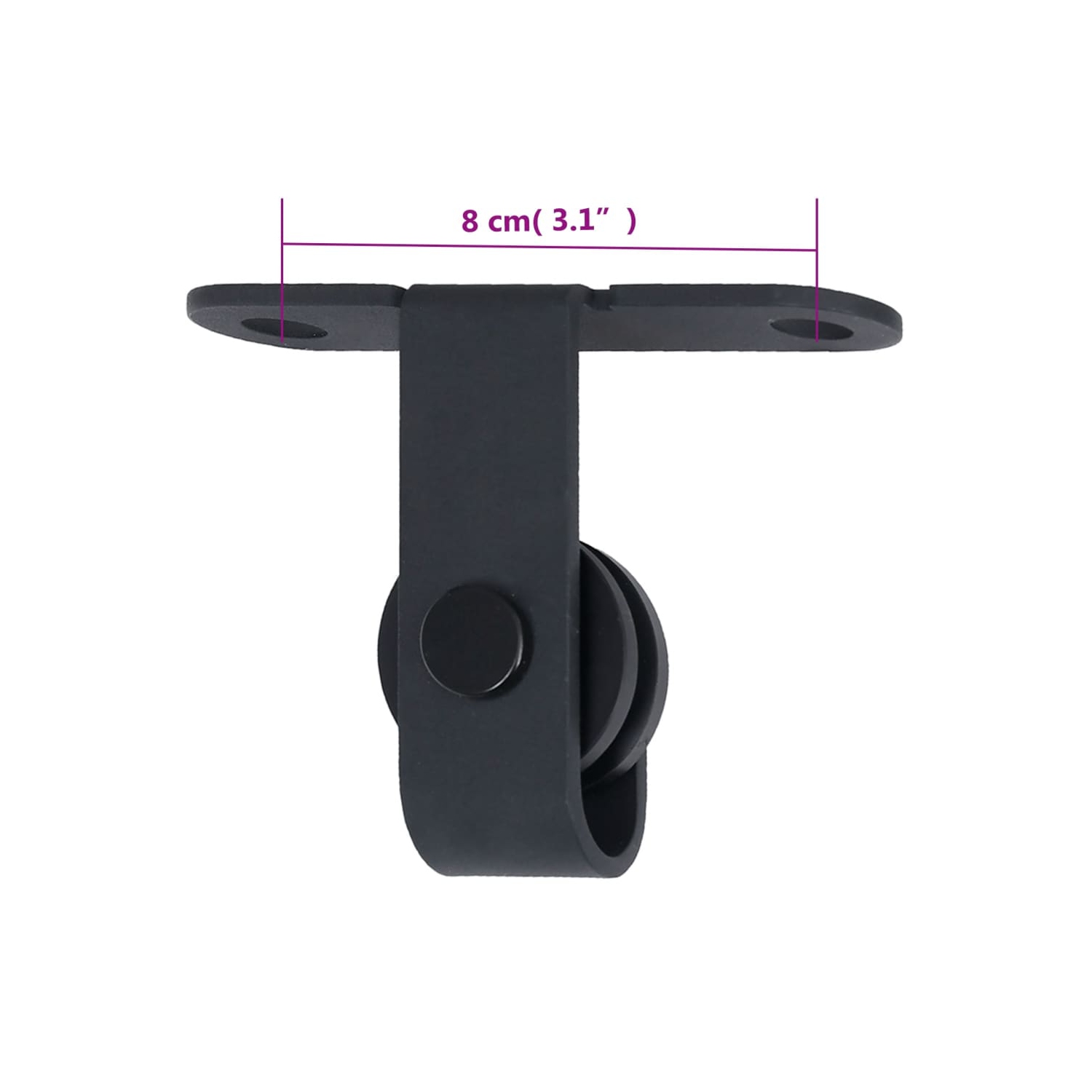 vidaXL Mini Sliding Cabinet Door Kit Carbon Steel 200 cm