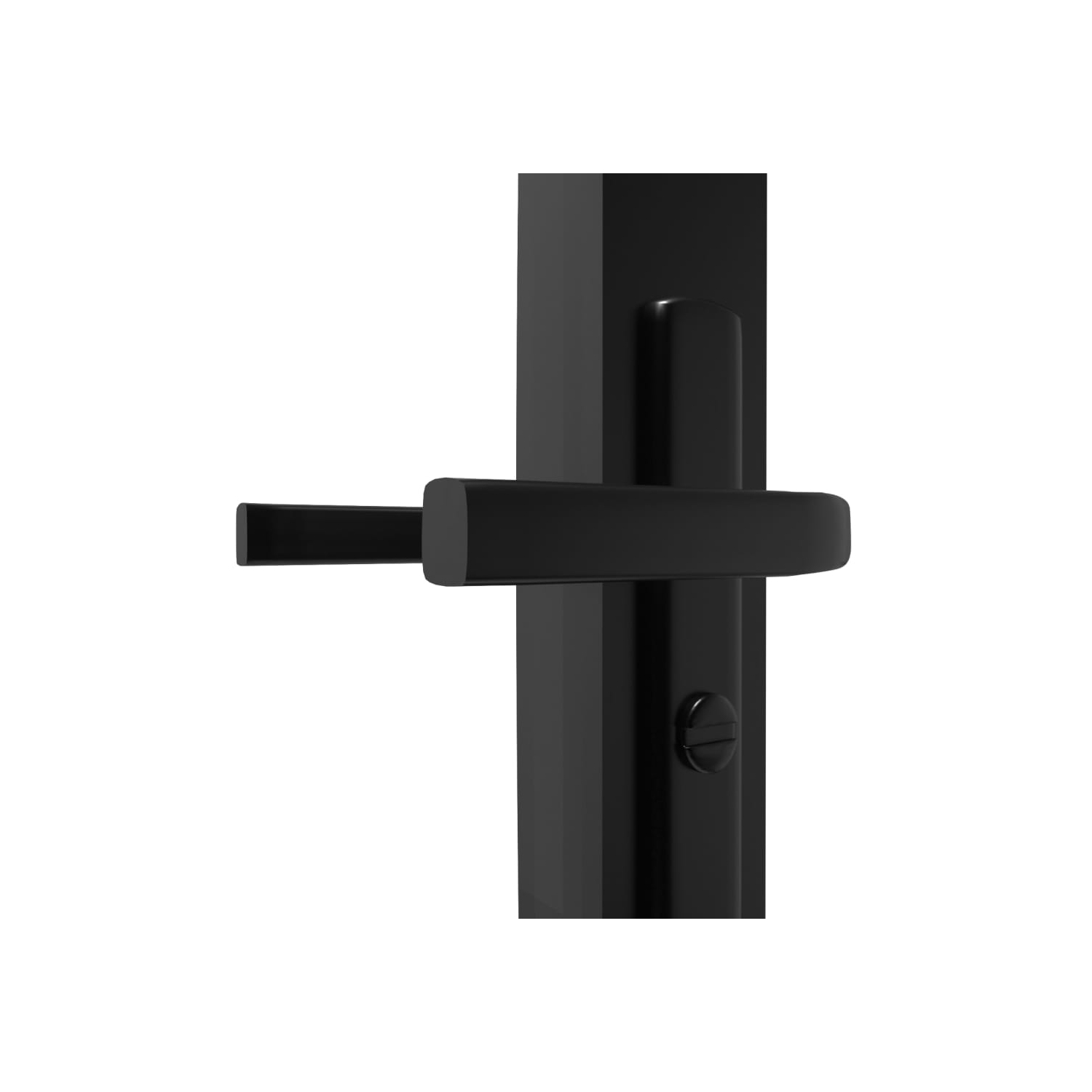 vidaXL Interior Door ESG Glass and Aluminium 83x201.5 cm Black