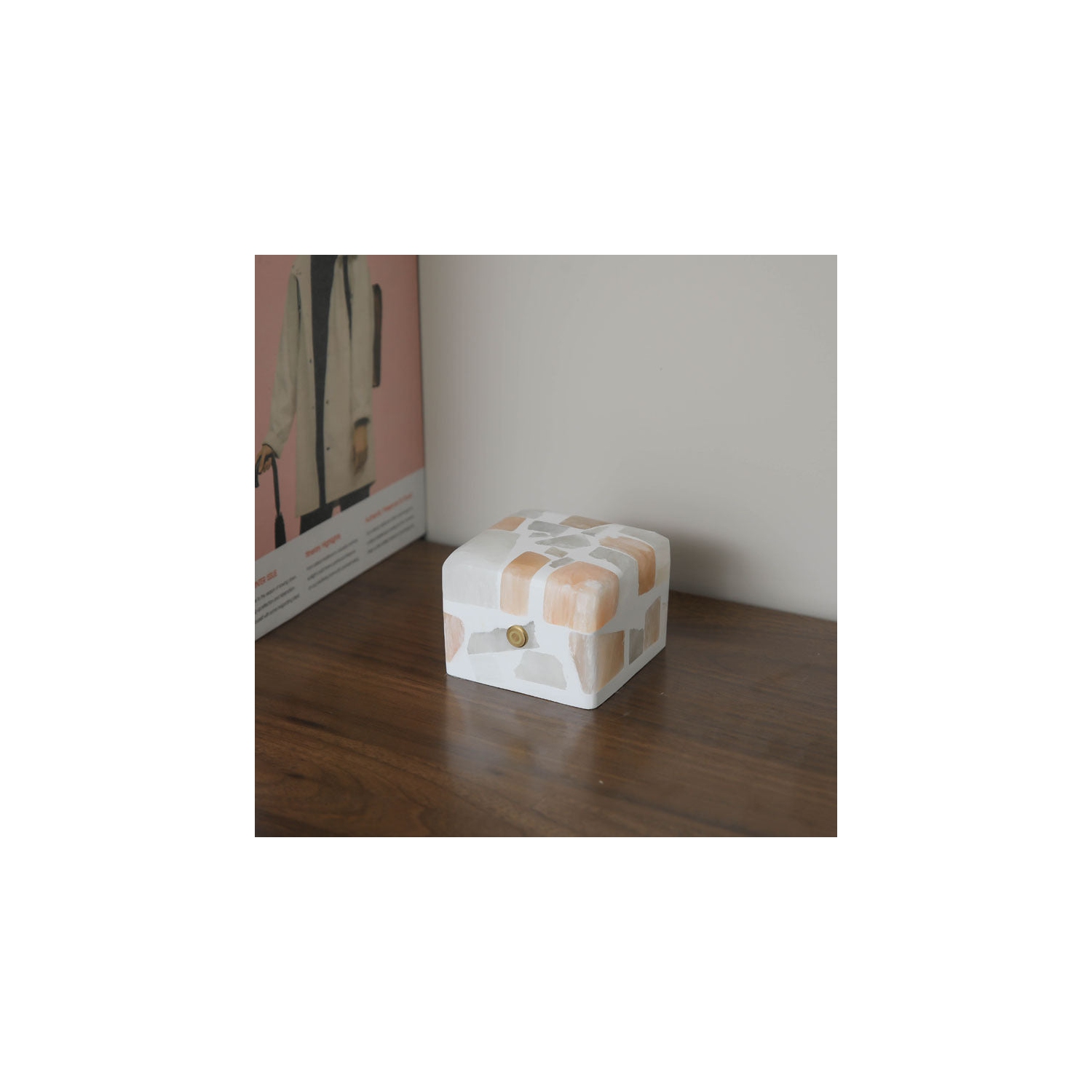 Bonsai Bright Crushed Stone Night Light with Charging Cable