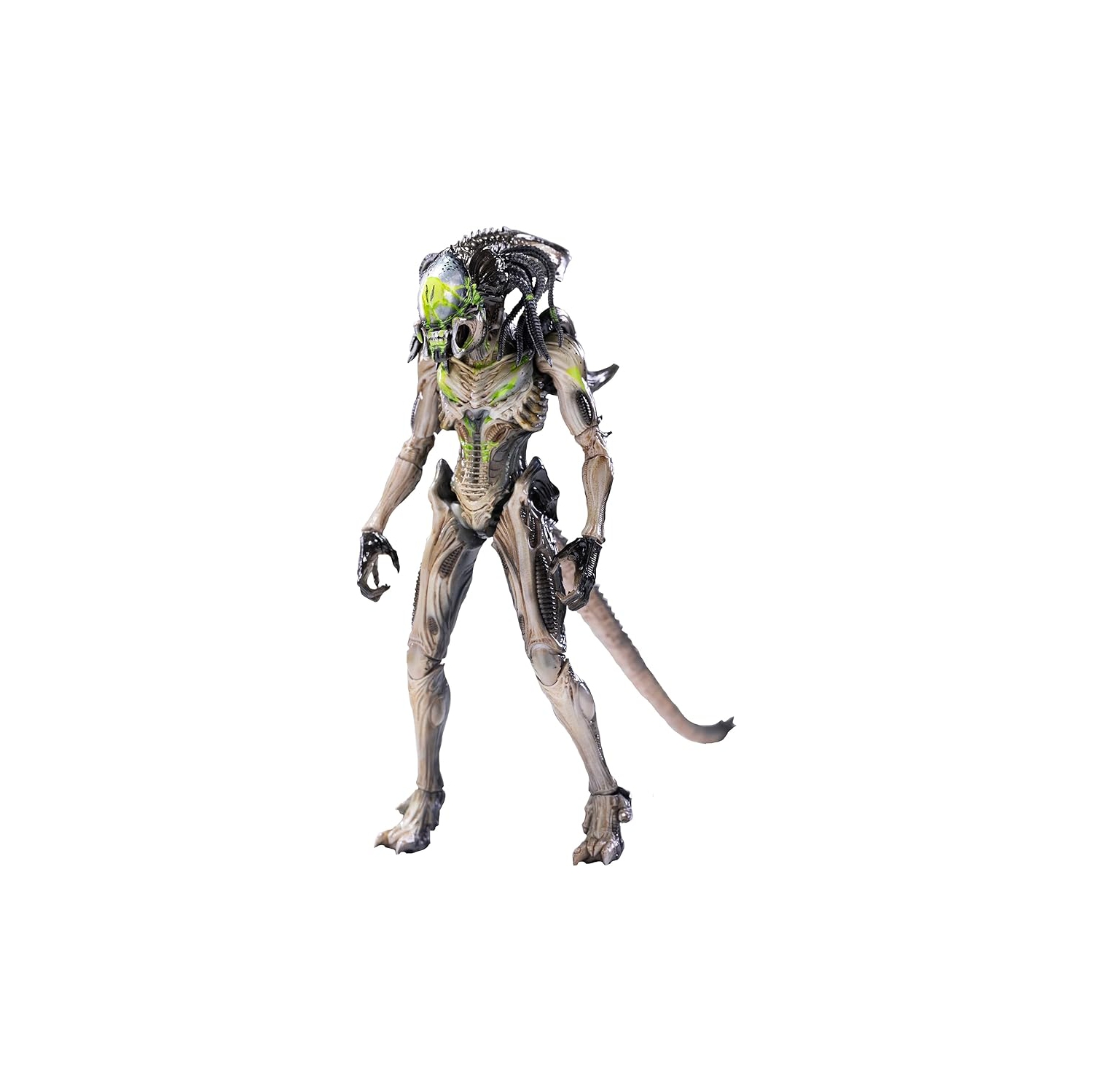HIYA TOYS - ALIEN VS. PREDATOR: REQUIEM BATTLE DAMAGE PREVIEWS EXCLUSIVE PREDALIEN 1/18-SCALE FIGURE [COLLECTABLES] Figure, Collectible