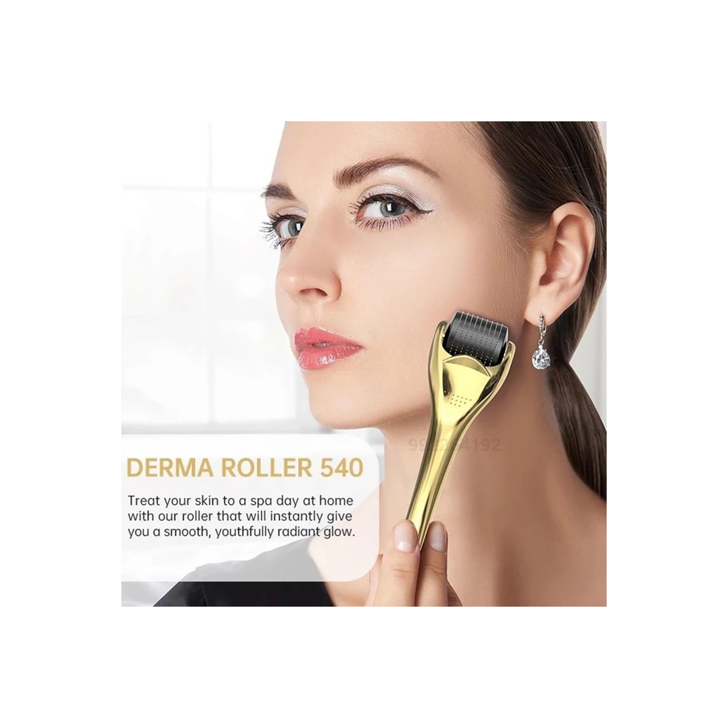 Titanium Microneedle Derma Roller – 1.0MM for Face, Beard & Skincare – Professional Micro Needling Tool for Men & Women with Storage Case