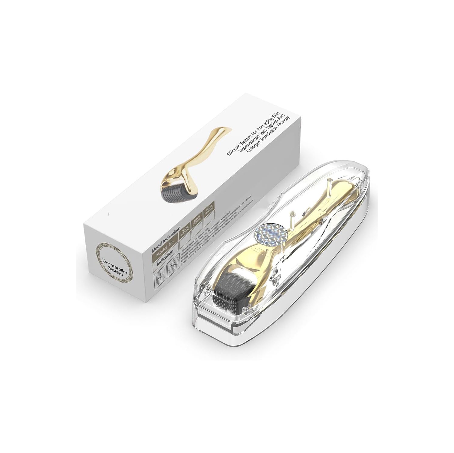 Titanium Microneedle Derma Roller – 1.0MM for Face, Beard & Skincare – Professional Micro Needling Tool for Men & Women with Storage Case