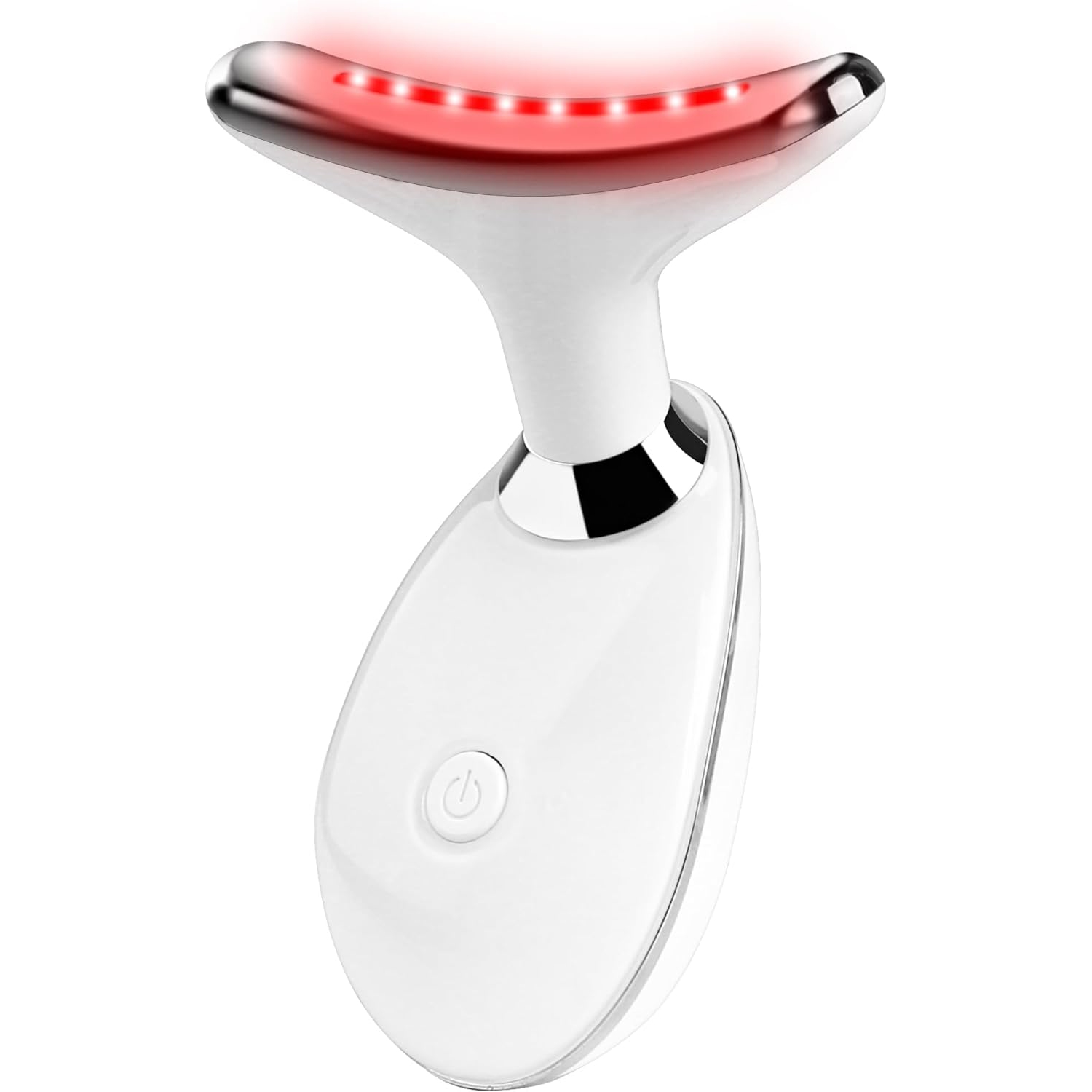 Lance thérapeutique à lumière rouge LED 7 couleurs pour le visage et le cou – Outil de soin de la peau à la maison avec lumière bleue et massage