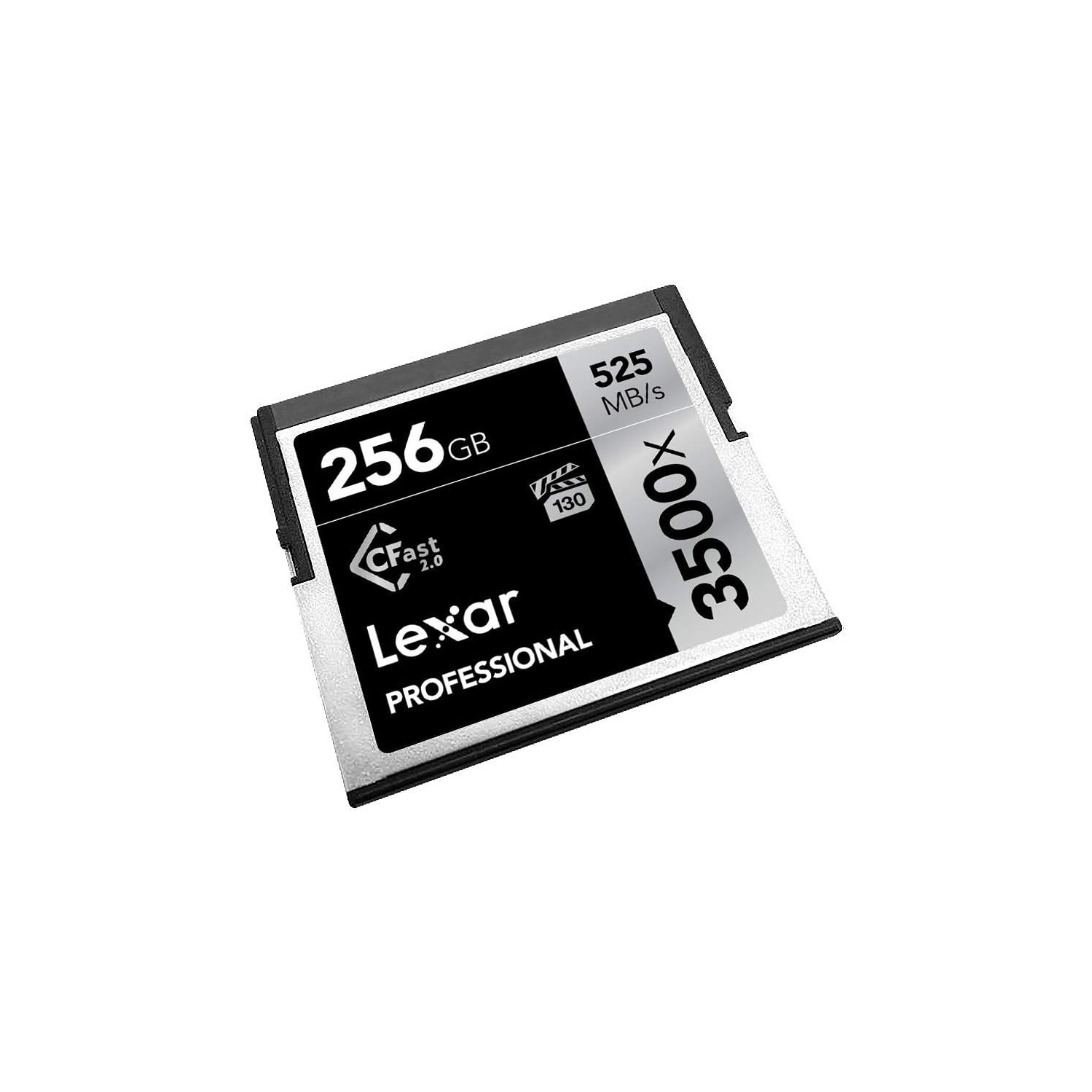 Carte mémoire 256&nbsp;Go CFast 3500x de 2,0 Go Professional de Lexar, jusqu'à 525MB Mo/s en lecture, pour cinéaste, réalisateur, créateur de contenu
