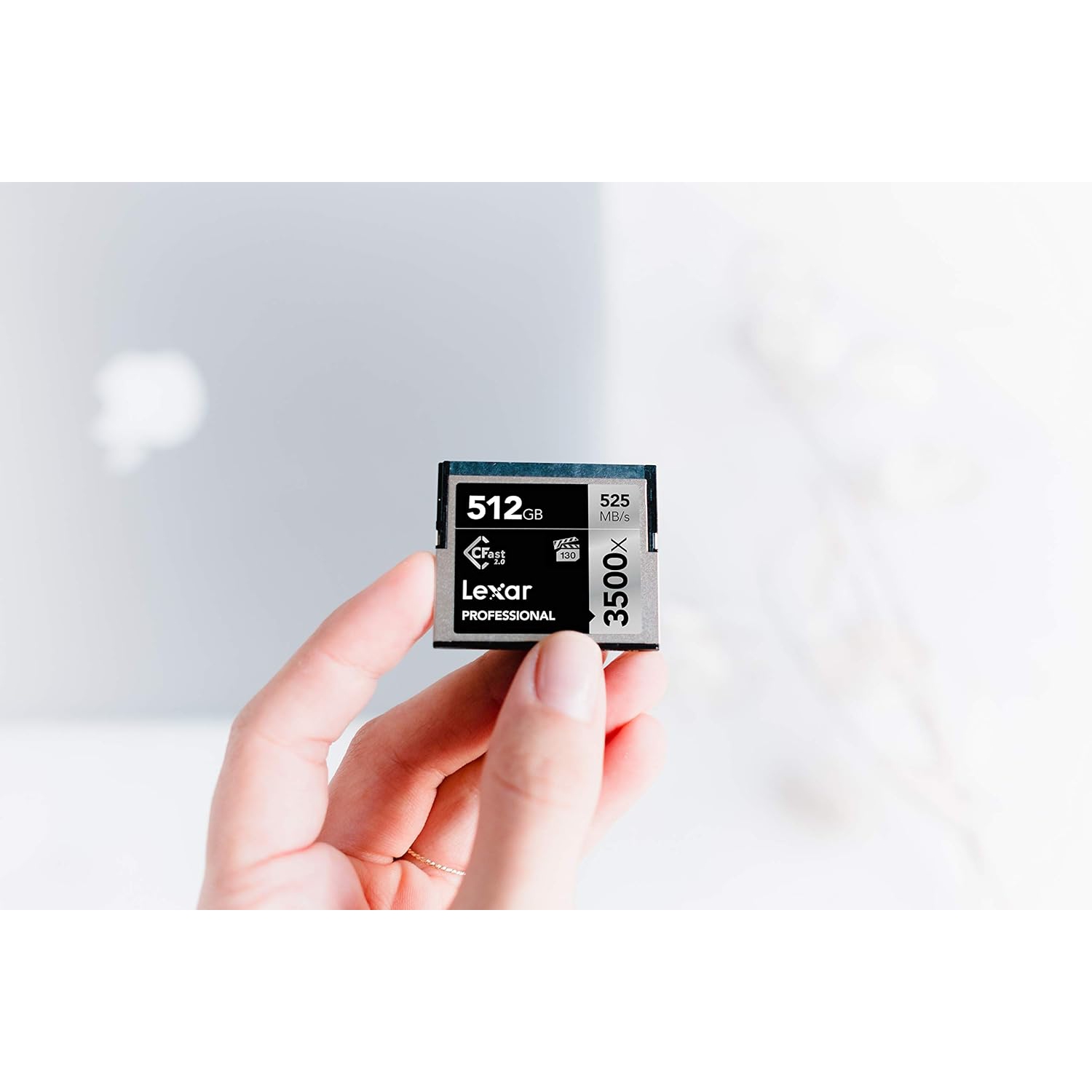 Carte mémoire 256&nbsp;Go CFast 3500x de 2,0 Go Professional de Lexar, jusqu'à 525MB Mo/s en lecture, pour cinéaste, réalisateur, créateur de contenu