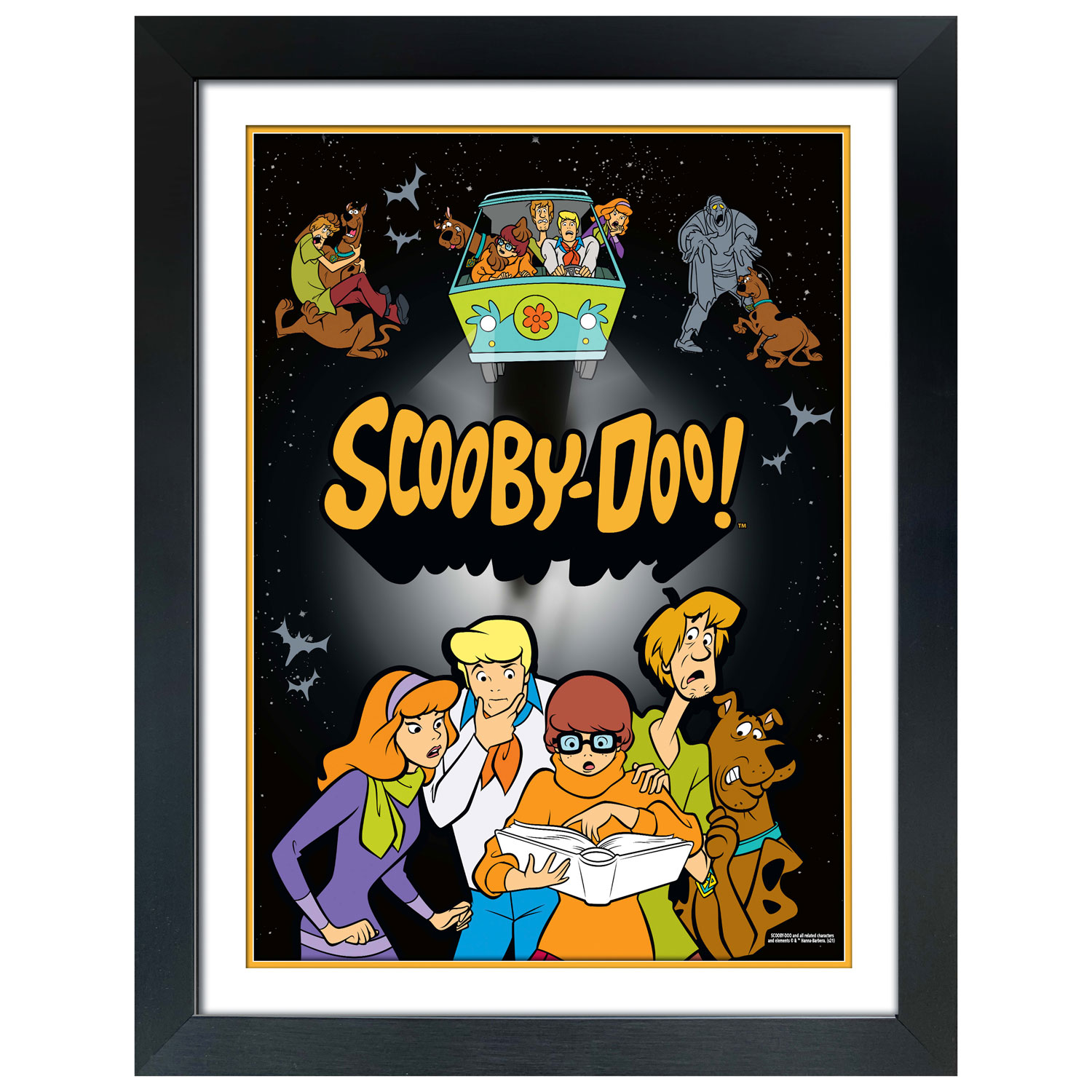 Collage encadré de l'équipe Scooby-Doo Brainiac de Frameworth