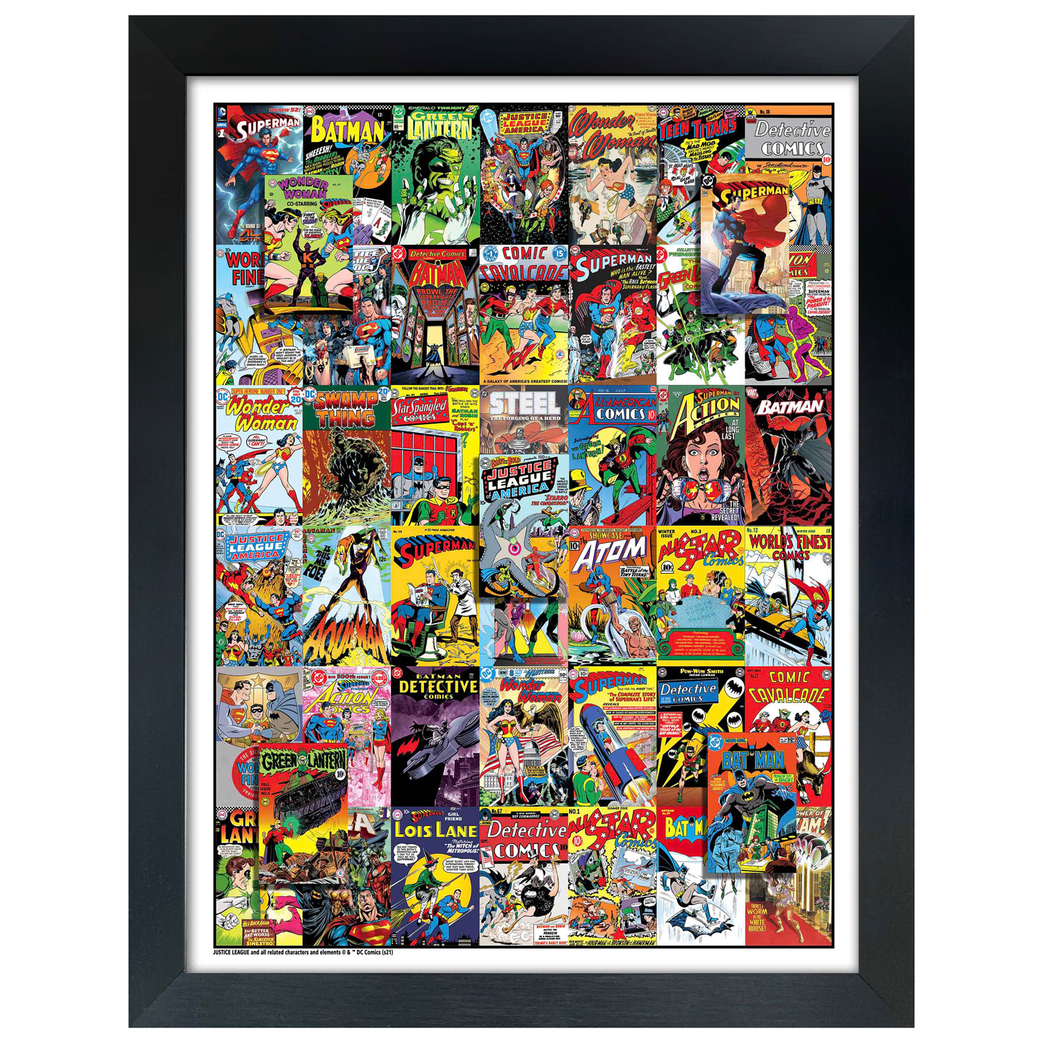 Frameworth DC Comics Book Cover Framed Collage (26x34")