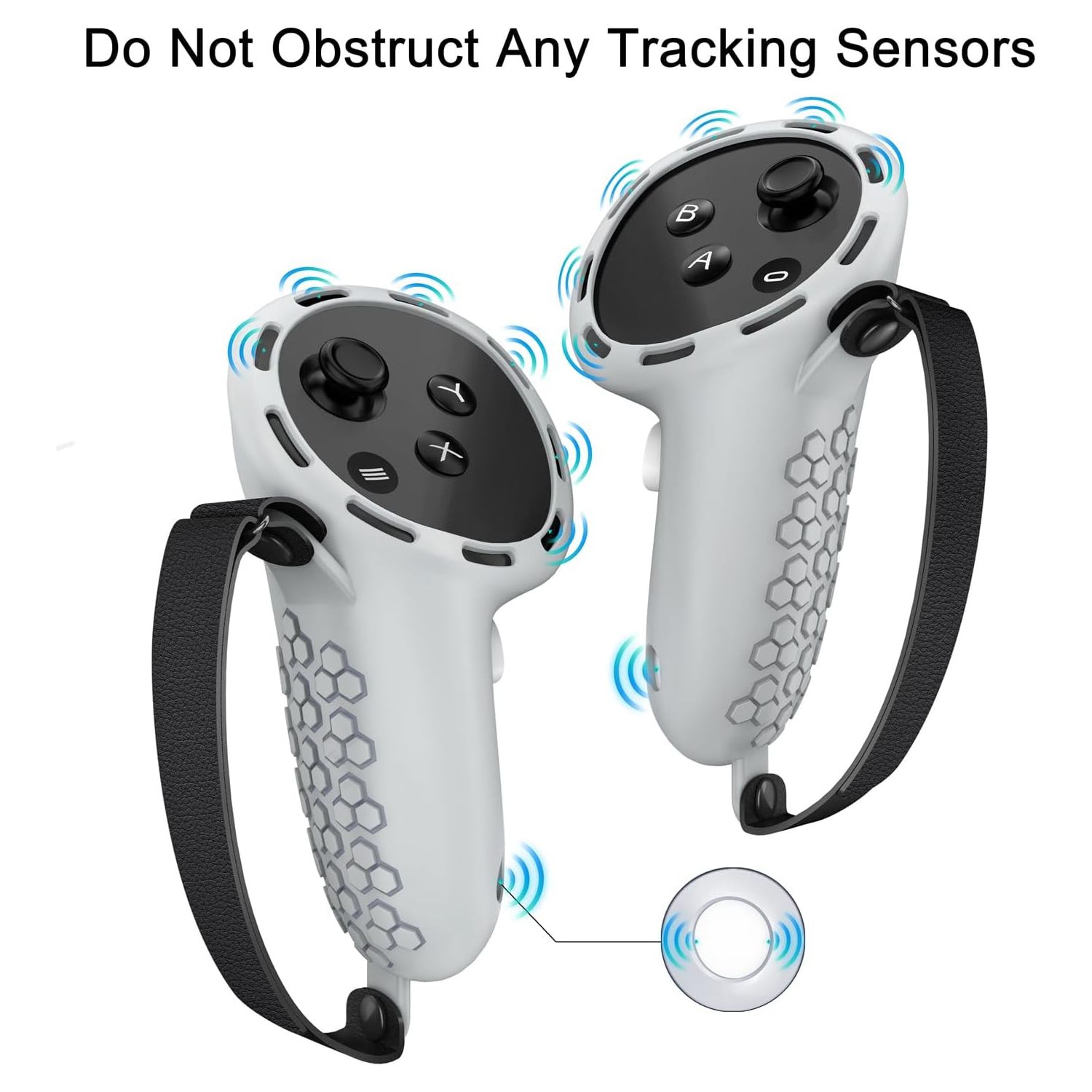 Protective Cover for Oculus/Meta Quest 3 Accessories, Silicone Controllers Grip Cover Protector, Soft Shell Skin with Face Cover and Lens Cover by