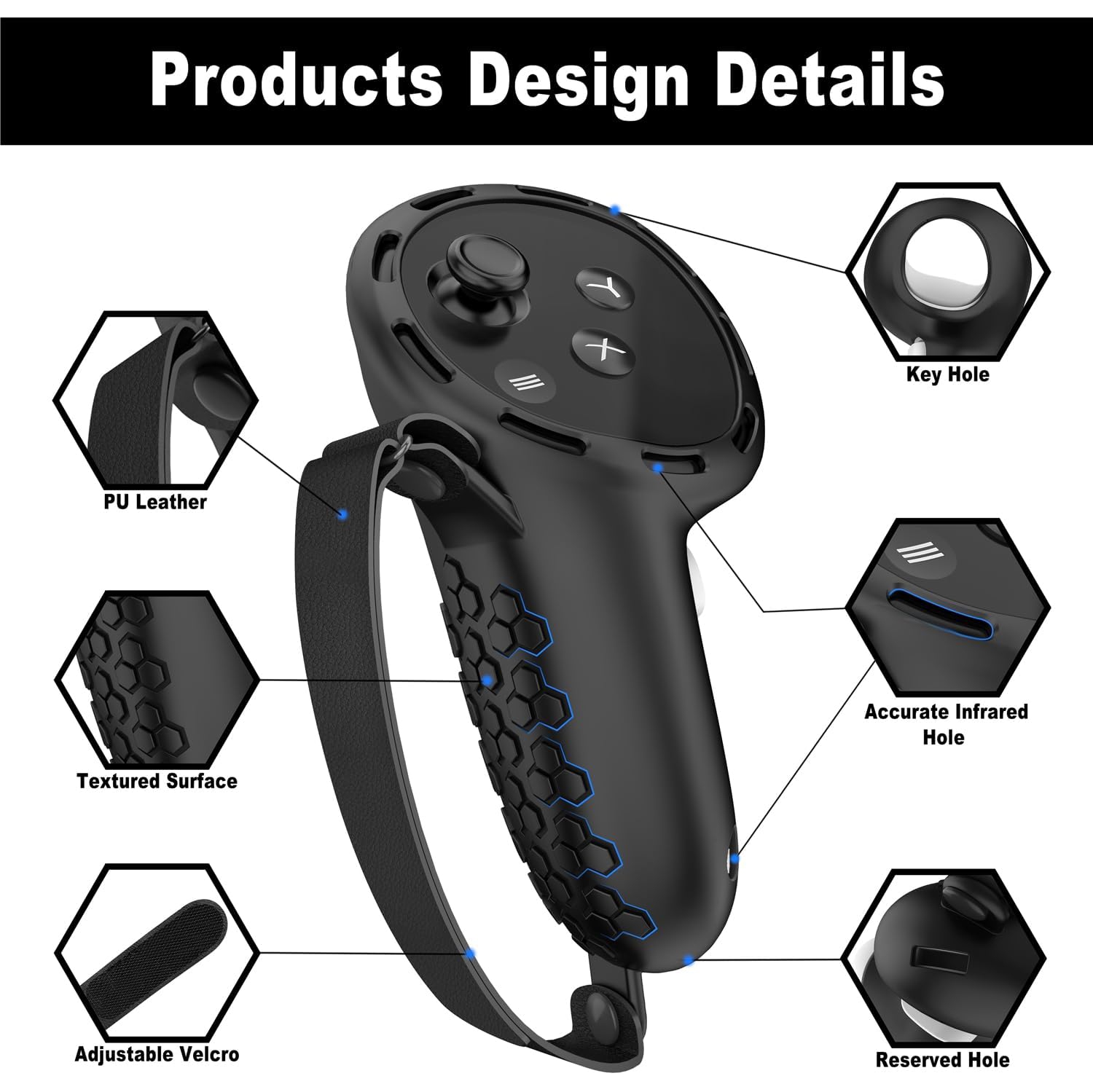 Étui protecteur pour accessoires Oculus/Meta Quest 3, protecteur de couvercle de manette en silicone, habillage souple avec couvre-visage et