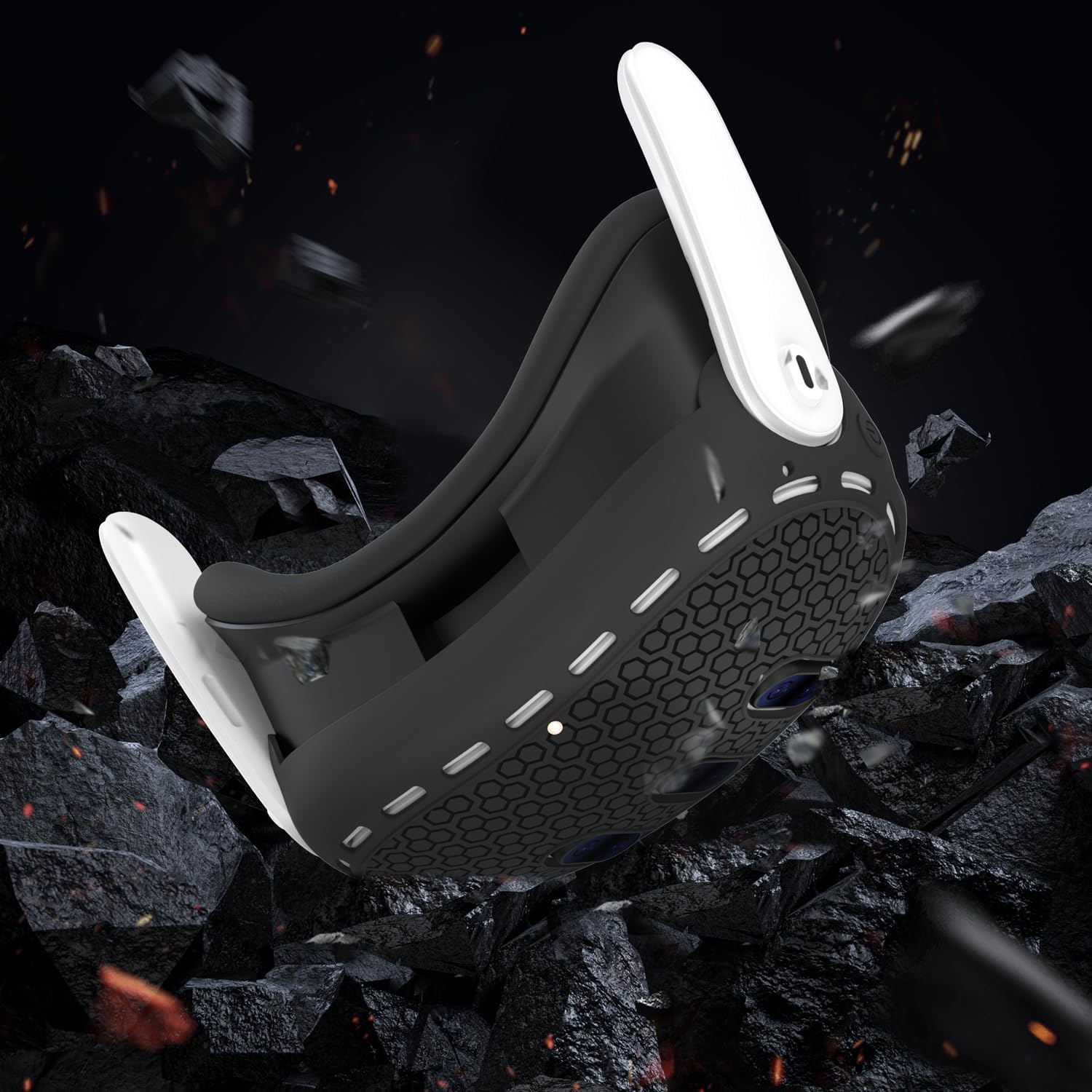 Étui protecteur pour accessoires Oculus/Meta Quest 3, protecteur de couvercle de manette en silicone, habillage souple avec couvre-visage et