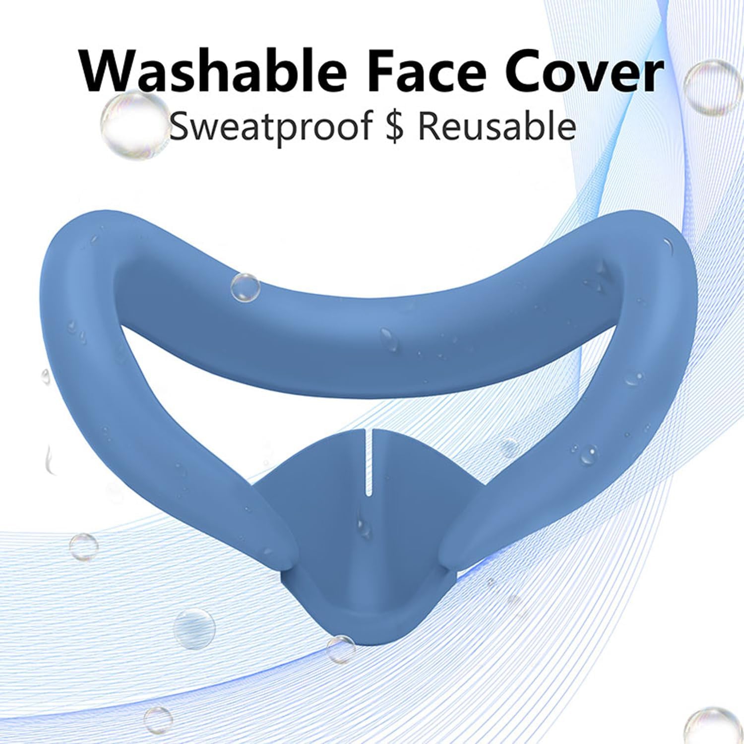 Protective Cover for Oculus/Meta Quest 3 Accessories, Silicone Controllers Grip Cover Protector, Soft Shell Skin with Face Cover and Lens Cover by