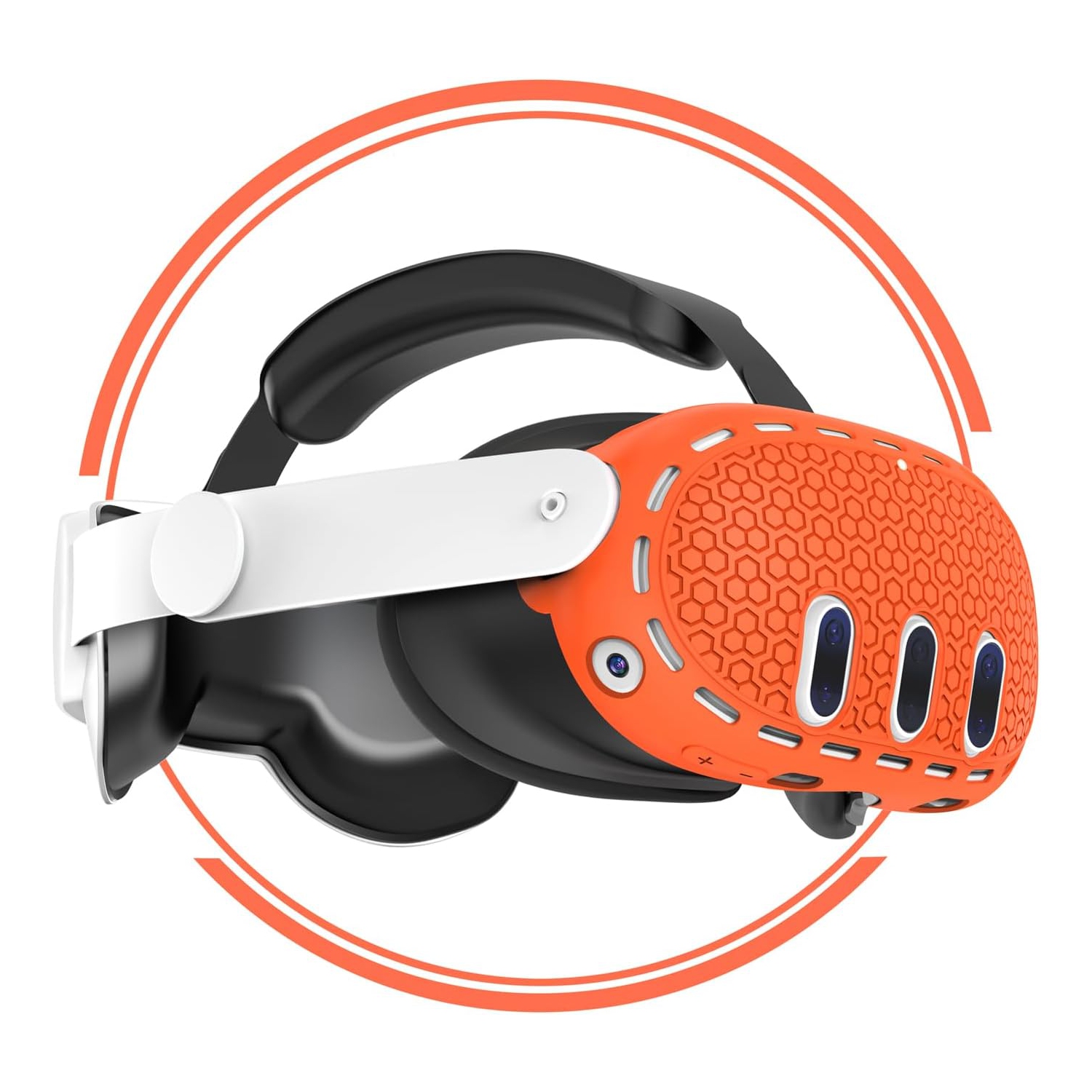 Protective Cover for Oculus/Meta Quest 3 Accessories, Silicone Controllers Grip Cover Protector, Soft Shell Skin with Face Cover and Lens Cover by