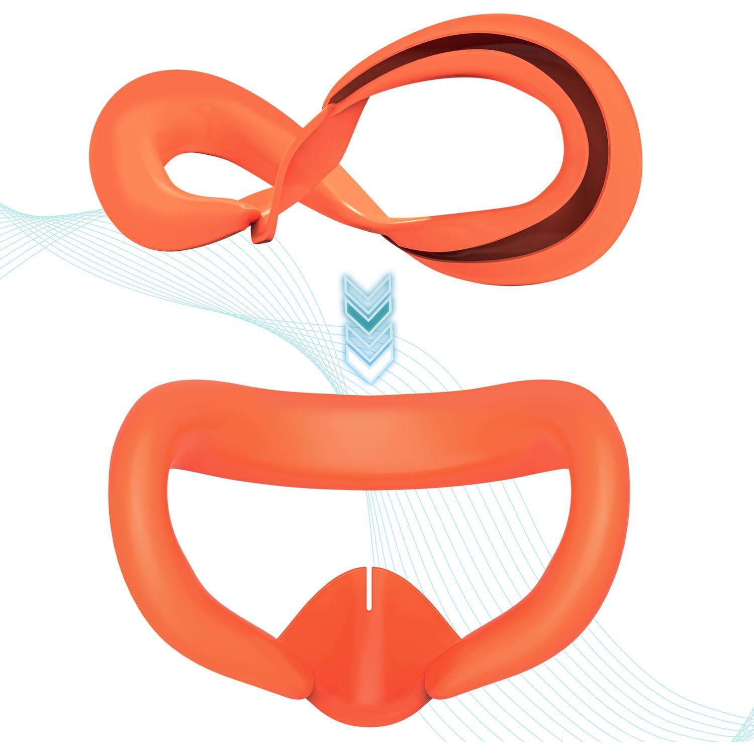 Protective Cover for Oculus/Meta Quest 3 Accessories, Silicone Controllers Grip Cover Protector, Soft Shell Skin with Face Cover and Lens Cover by