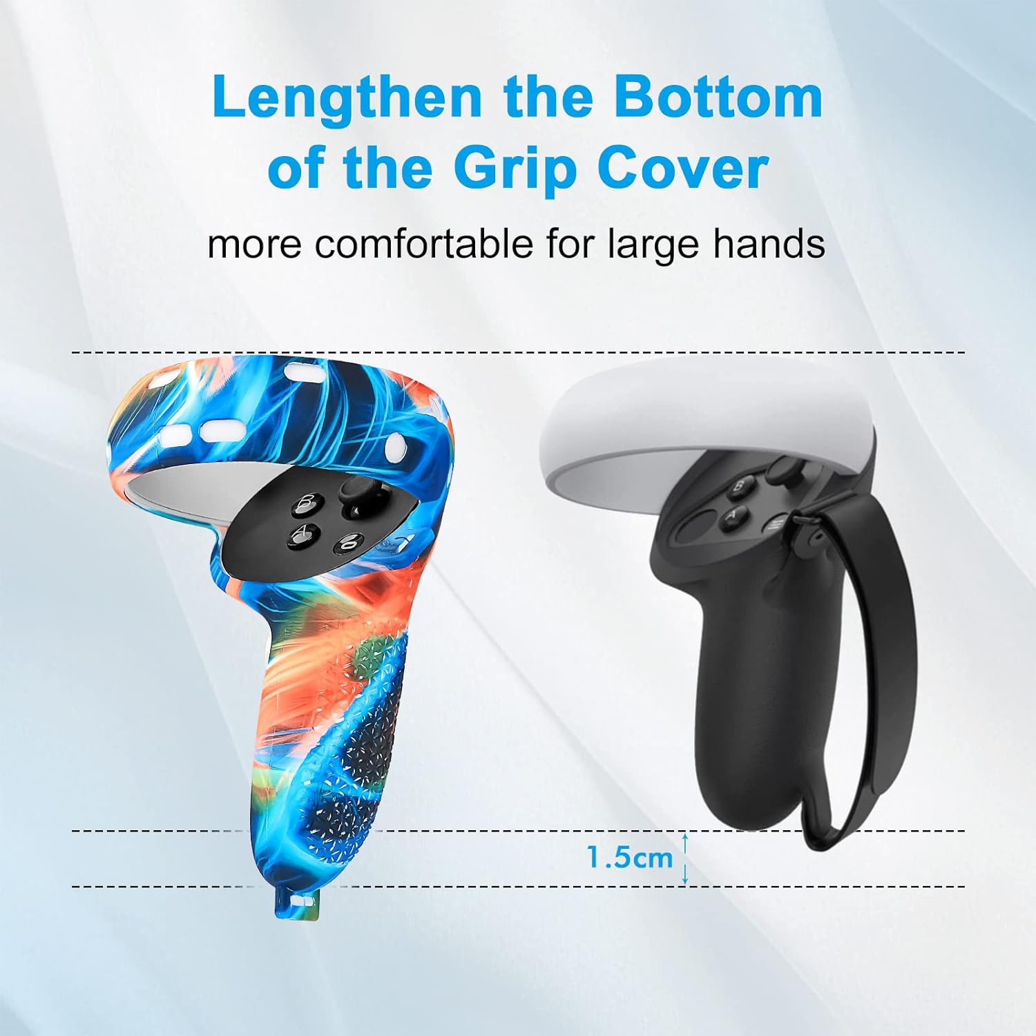 Oculus Quest 2, VR Accessory Set for Meta Quest 2, Include Controller Grip Leather Cover, VR Shell Cover, Face Cover, Lens Cover and Disposable Eye