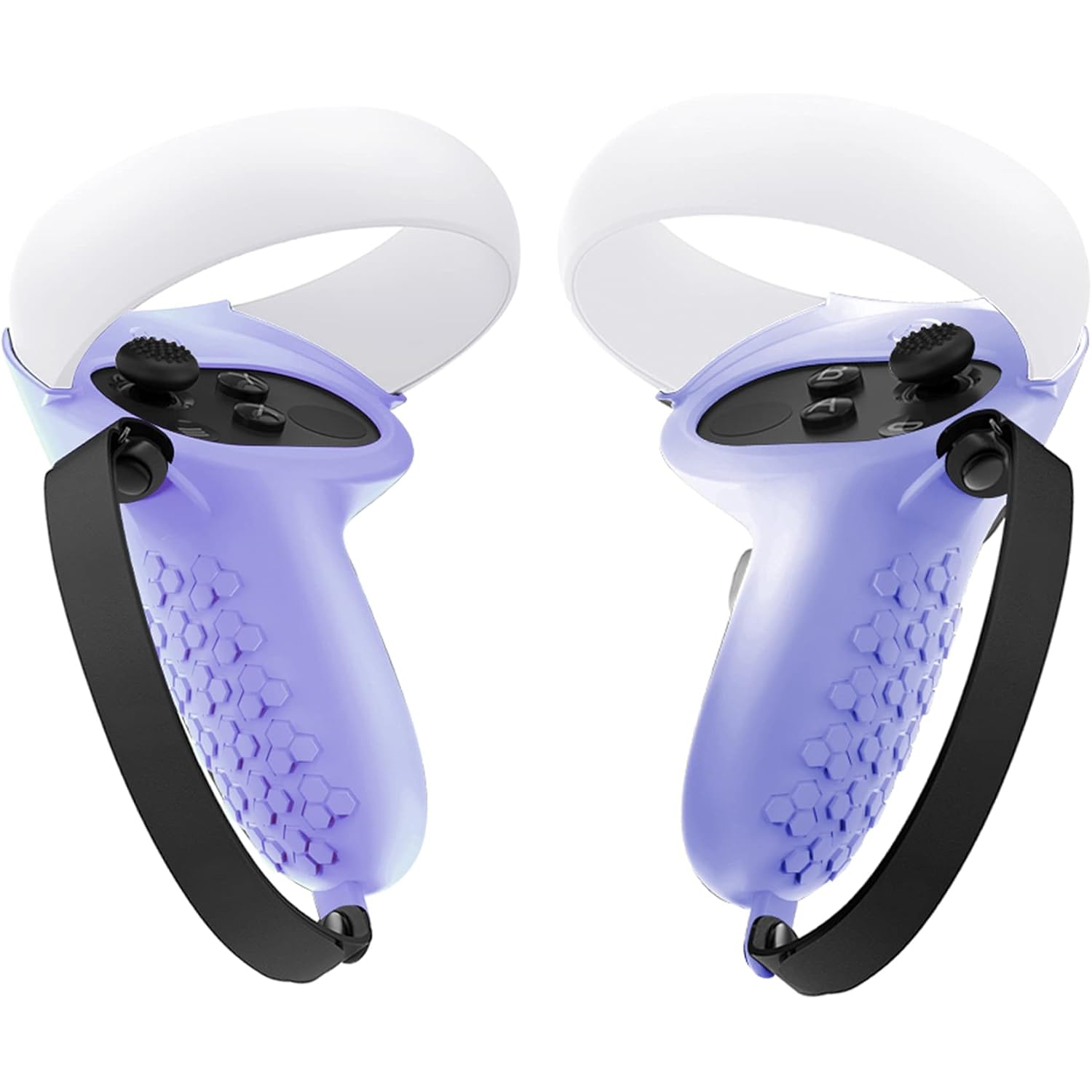 Protective Cover for Oculus/Meta Quest 2 Accessories, Silicone Controllers Grip Cover Protector, Soft Shell Skin with Face Cover and Lens Cover by