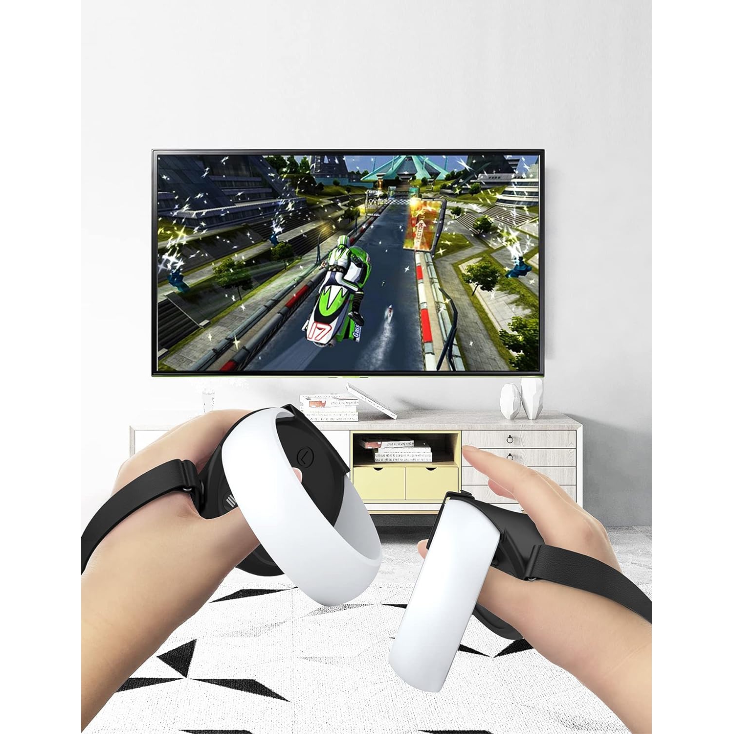 Protective Cover for Oculus/Meta Quest 2 Accessories, Silicone Controllers Grip Cover Protector, Soft Shell Skin with Face Cover and Lens Cover by