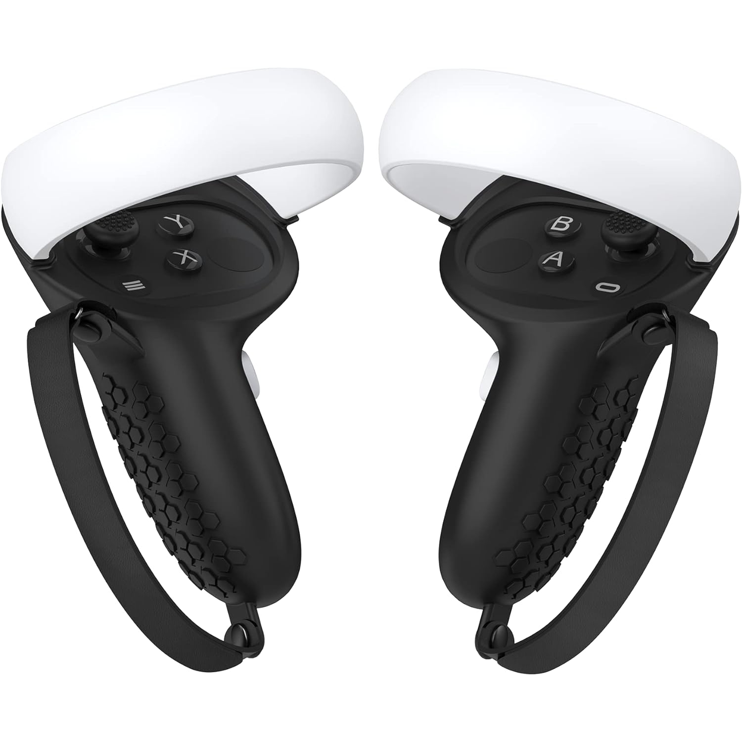 Protective Cover for Oculus/Meta Quest 2 Accessories, Silicone Controllers Grip Cover Protector, Soft Shell Skin with Face Cover and Lens Cover by