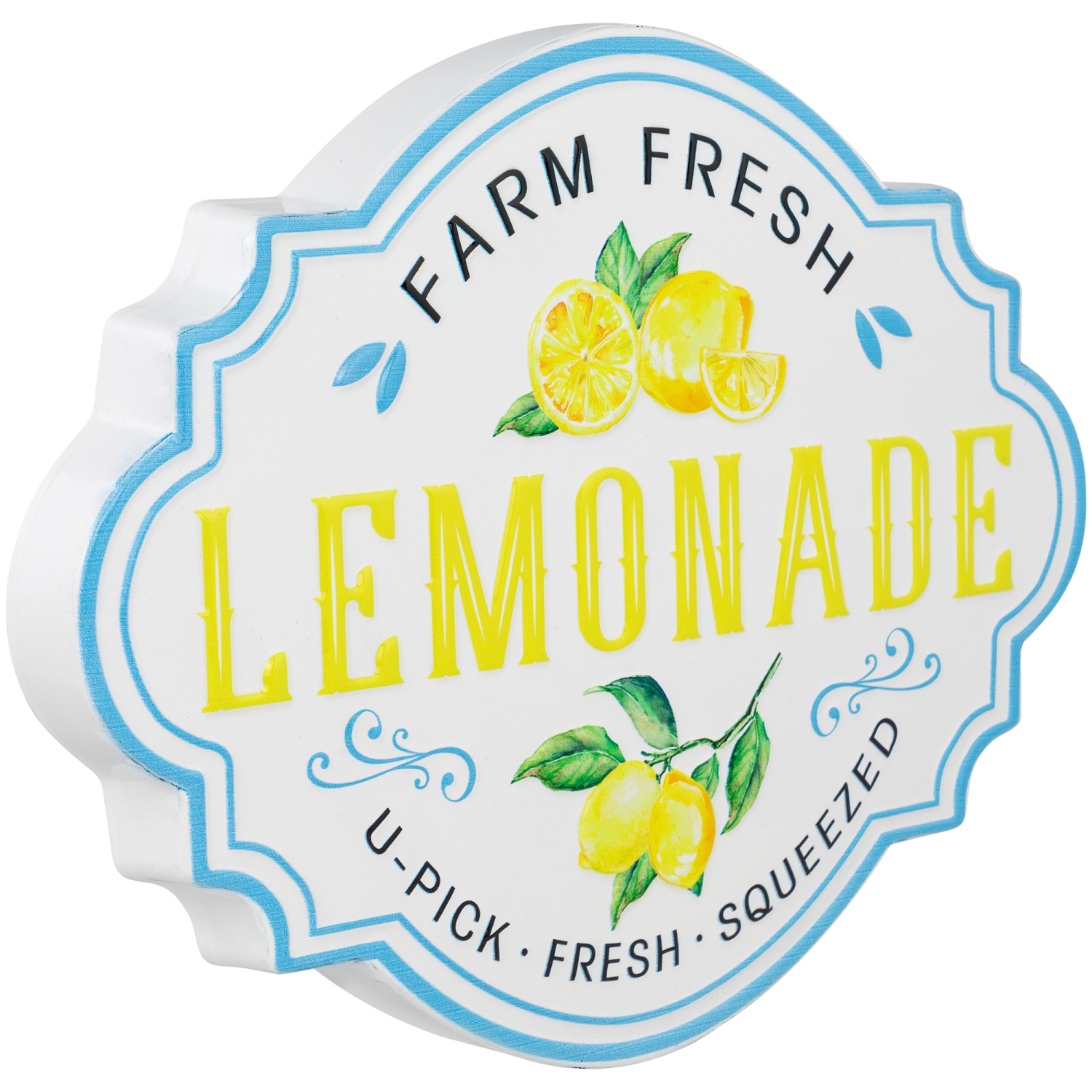 Farm Fresh Lemonade Metal Wall SIgn - 15"