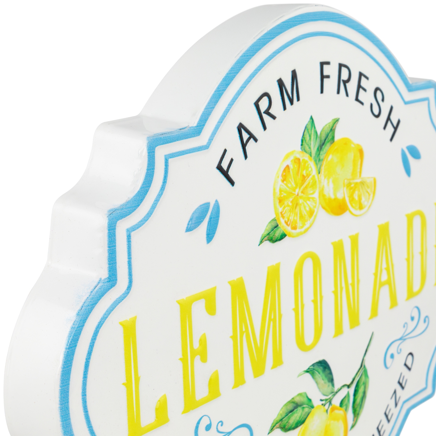 Farm Fresh Lemonade Metal Wall SIgn - 15"