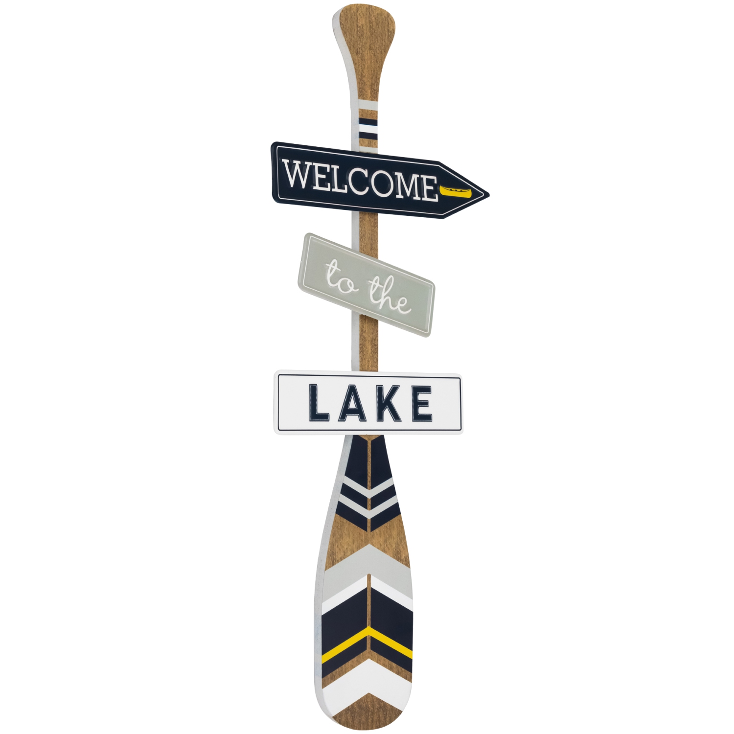 Affiche murale en forme de pagaie Welcome to the Lake – 31,5 po
