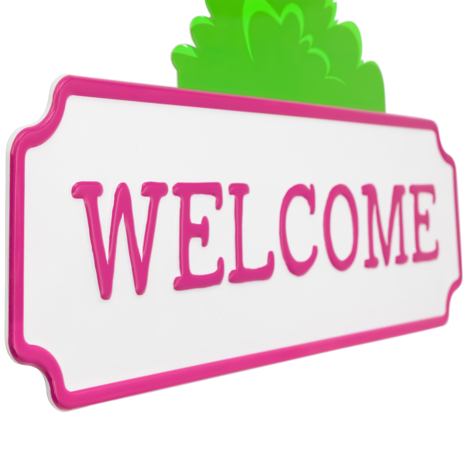 Flamingo Welcome Tropical Metal Wall Sign - 25"