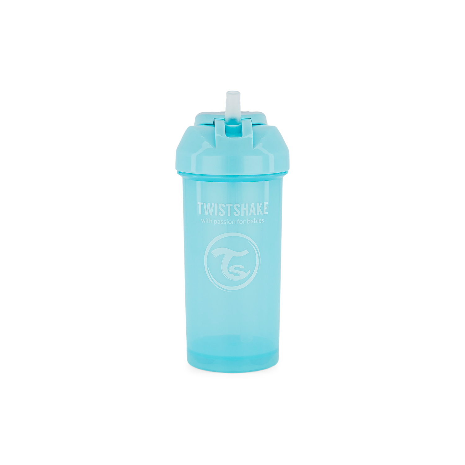 Twistshake Straw Cup 360ml 6+m Pastel Blue